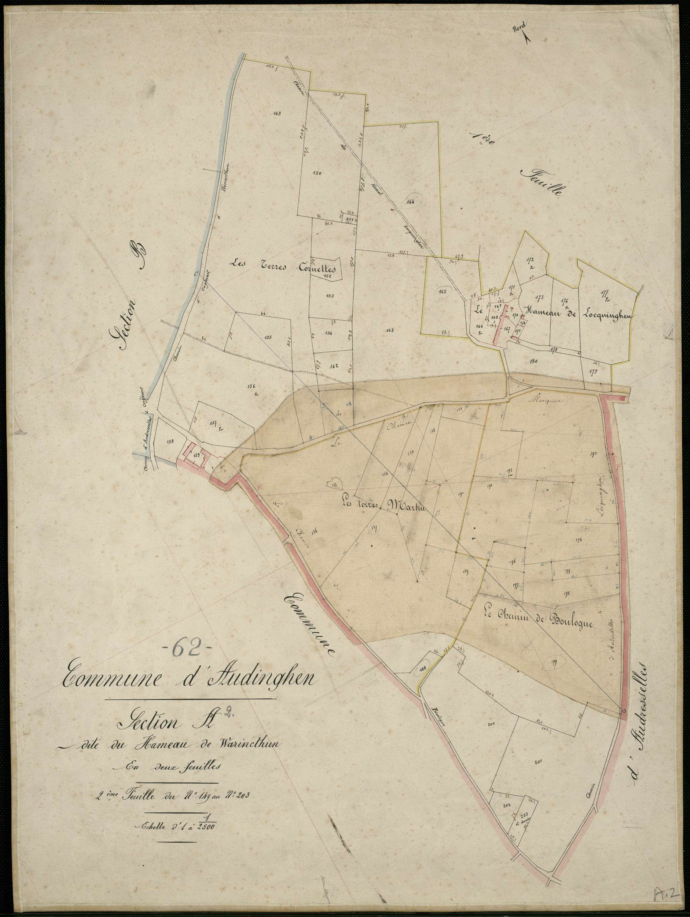 Audinghen - Section A, 2e feuille