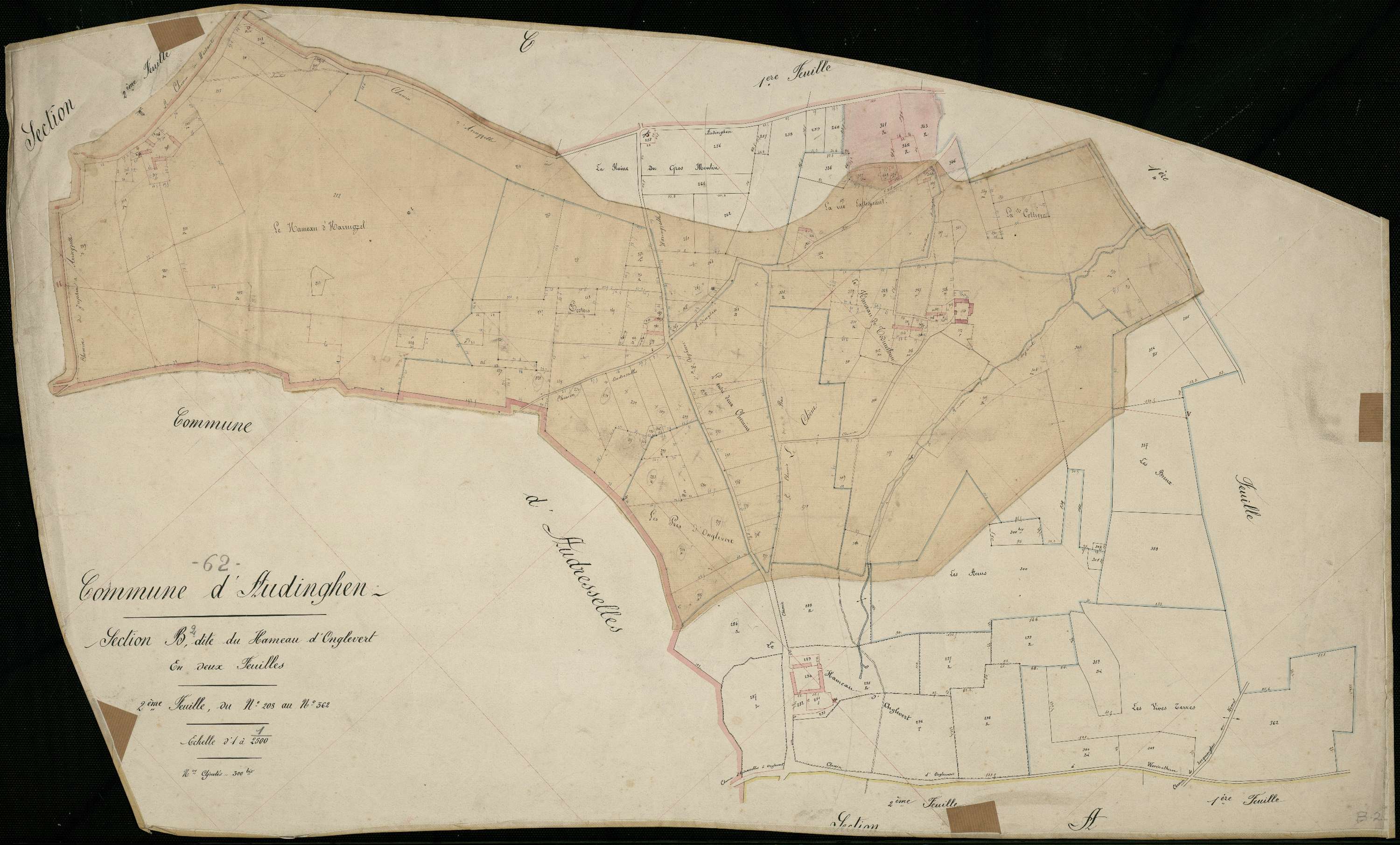 Audinghen - Section B, 2e feuille