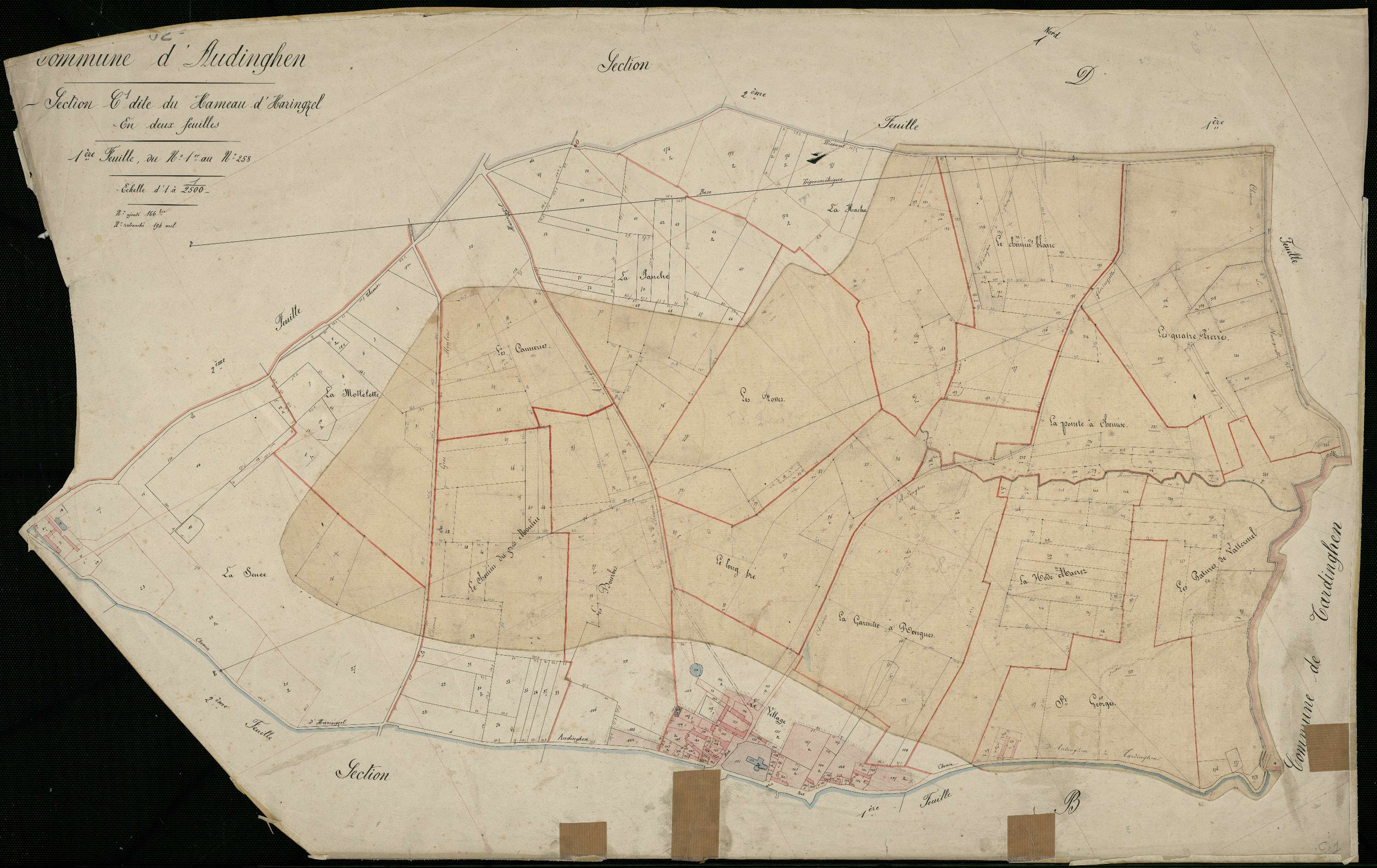 Audinghen - Section C, 1re feuille