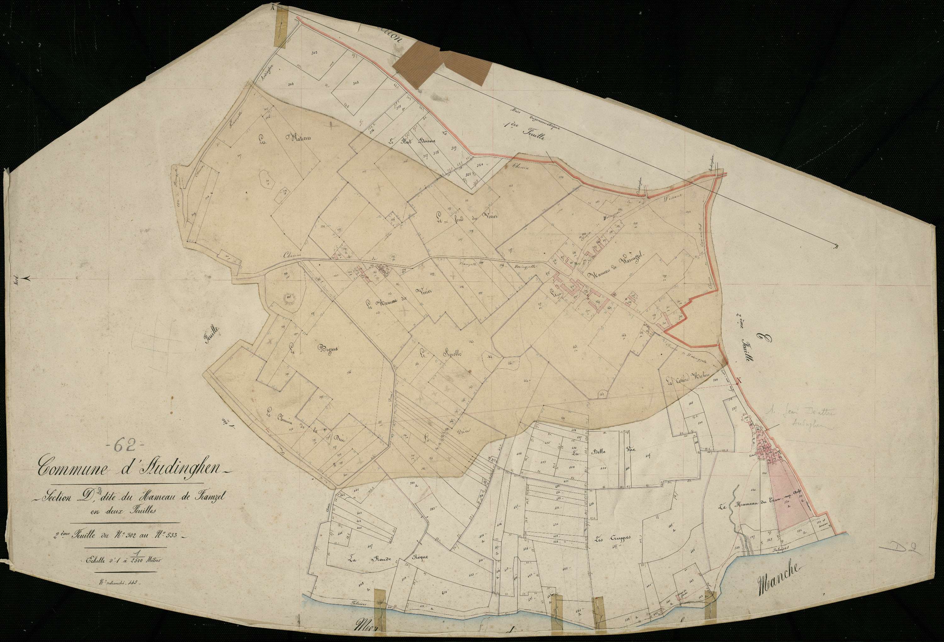 Audinghen - Section D, 2e feuille