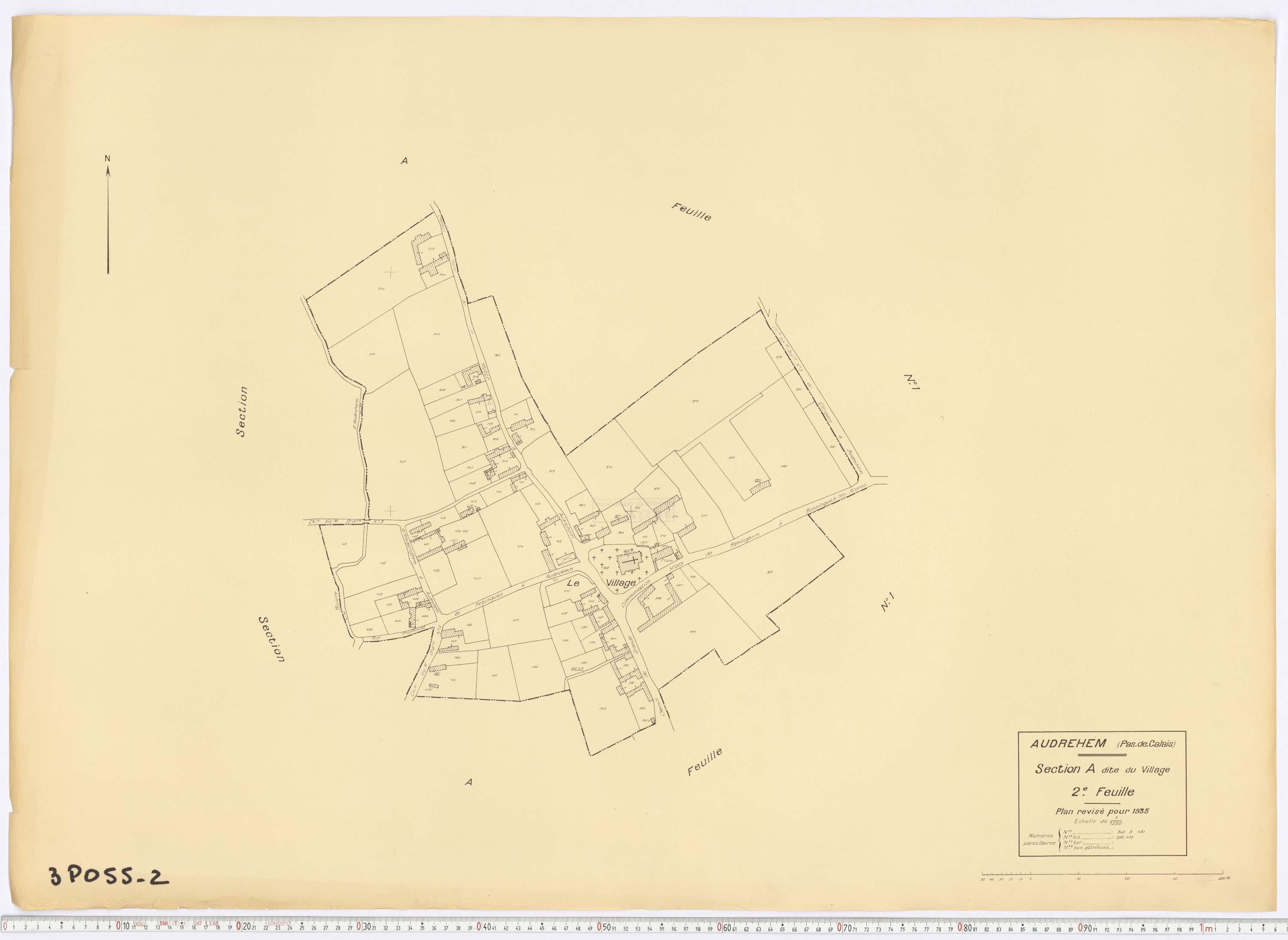Audrehem - Section A, feuille 2.