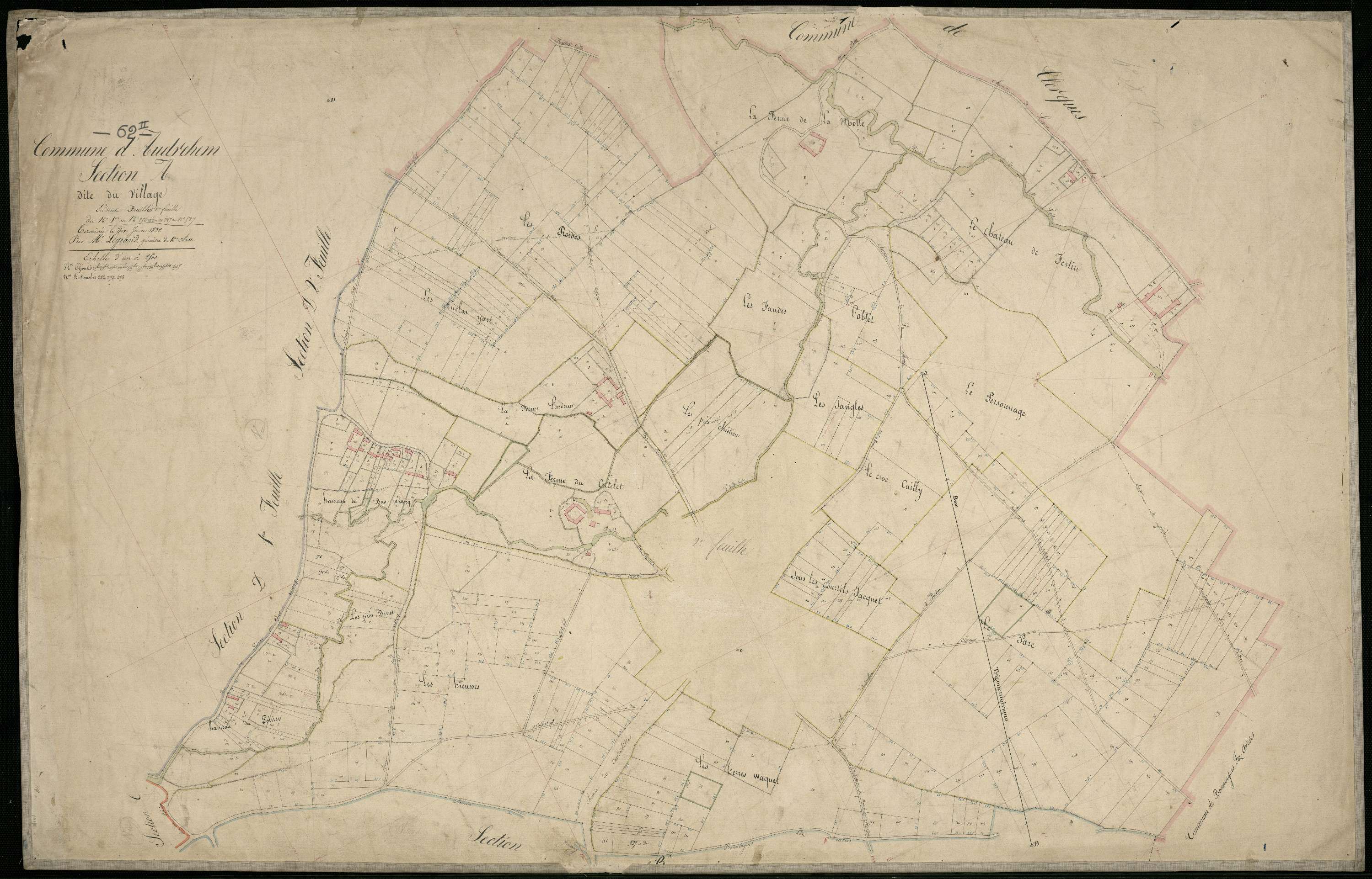 Audrehem - Section A, 1re feuille