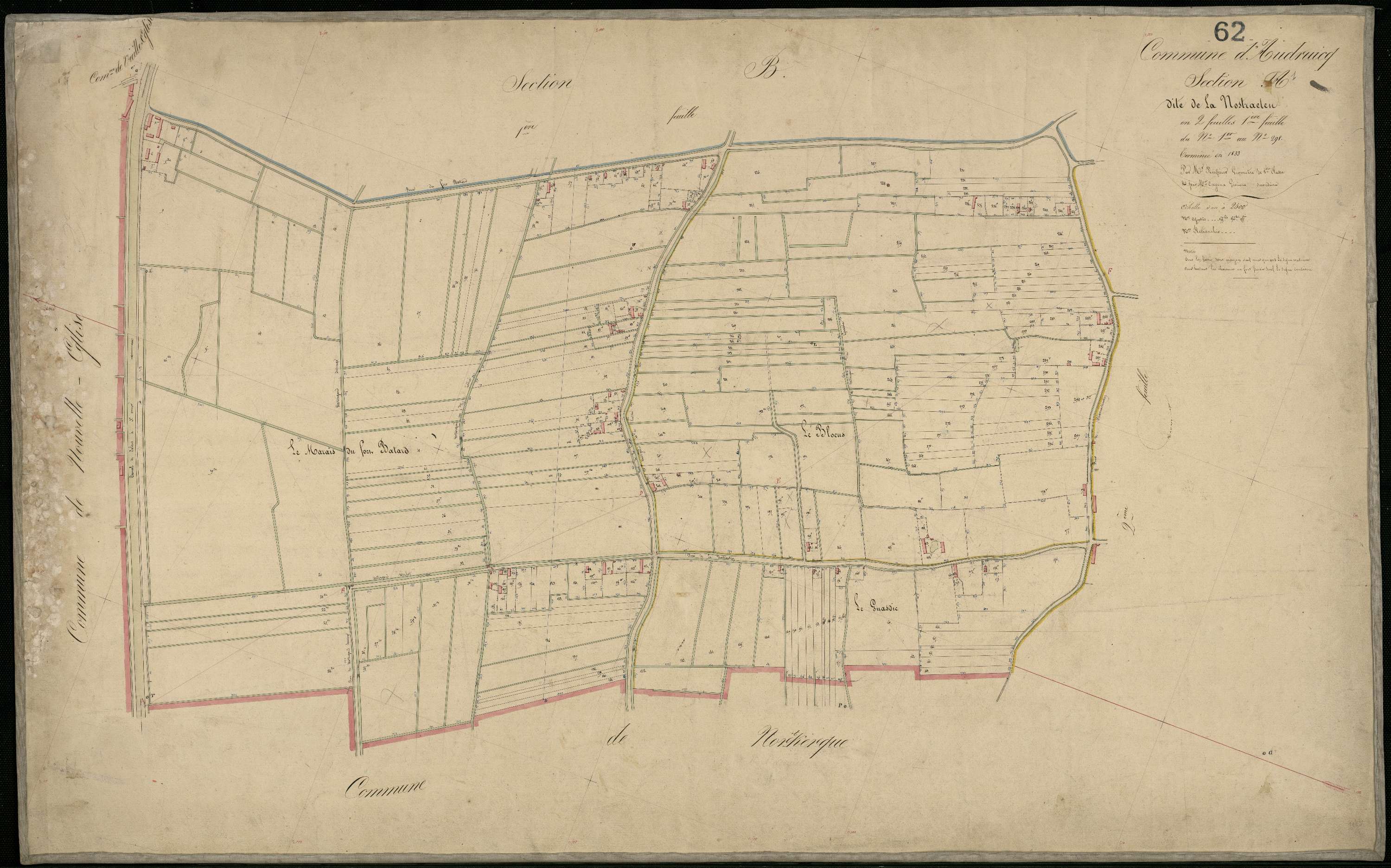 Audruicq - Section A, 1re feuille