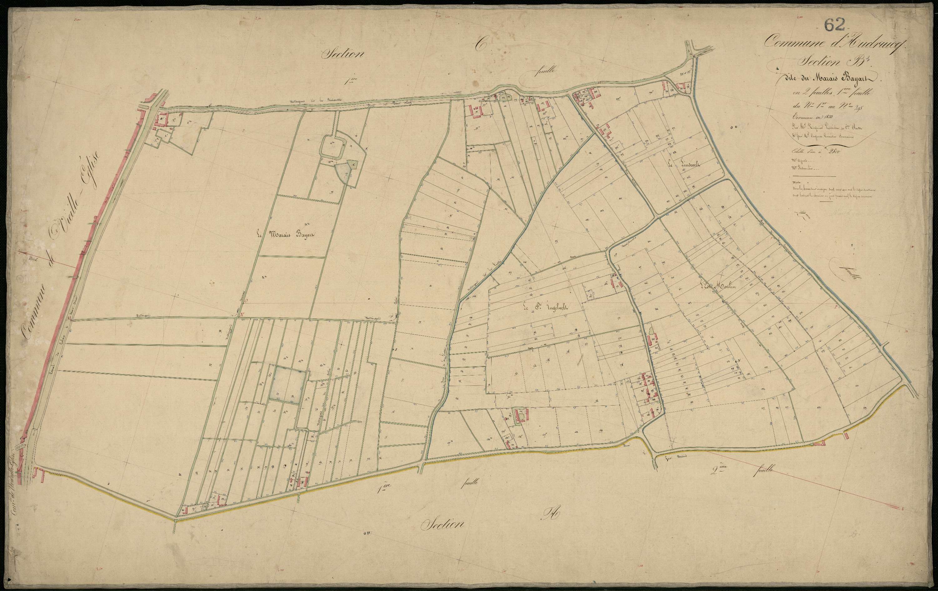 Audruicq - Section B, 1re feuille