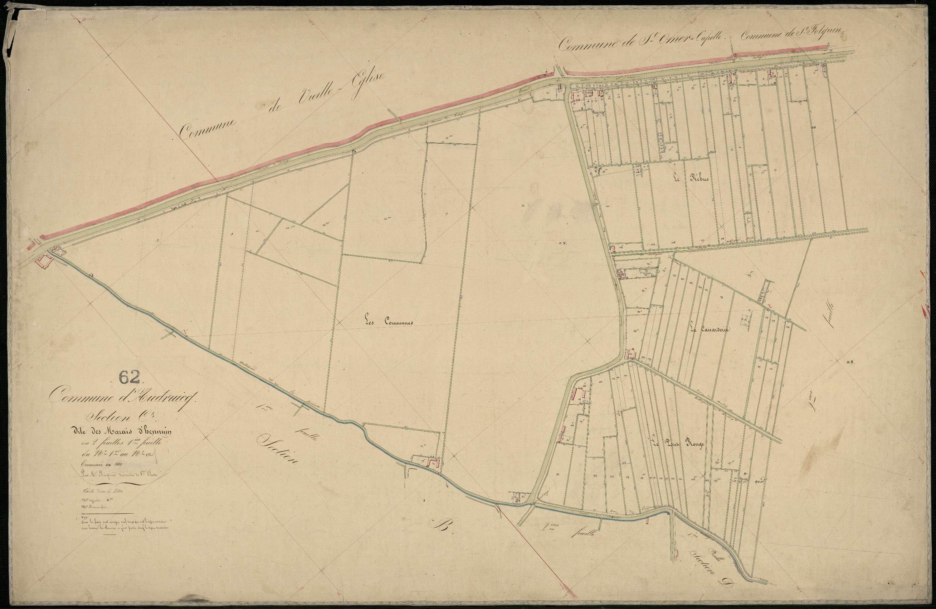 Audruicq - Section C, 1re feuille