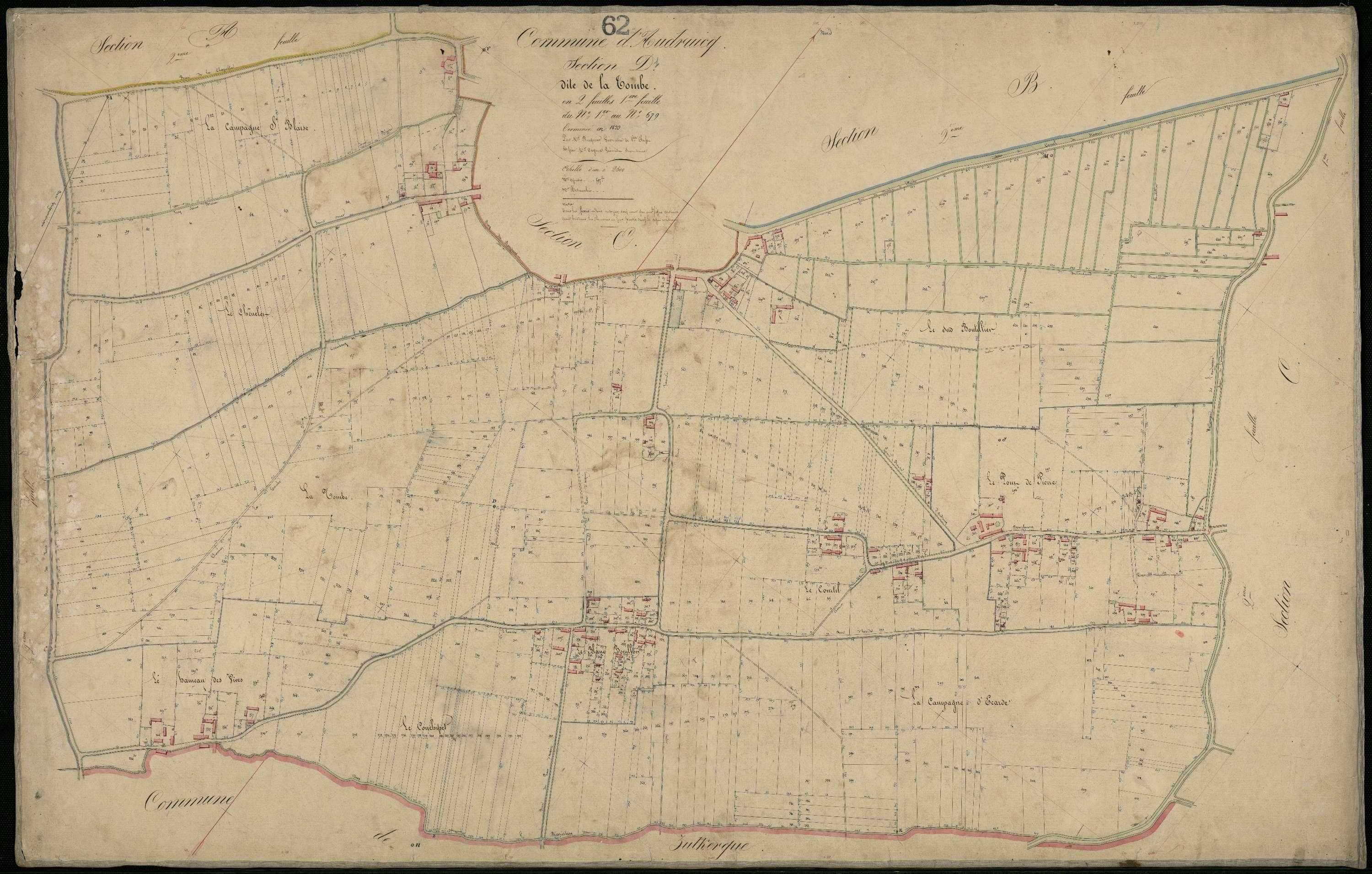 Audruicq - Section D, 1re feuille