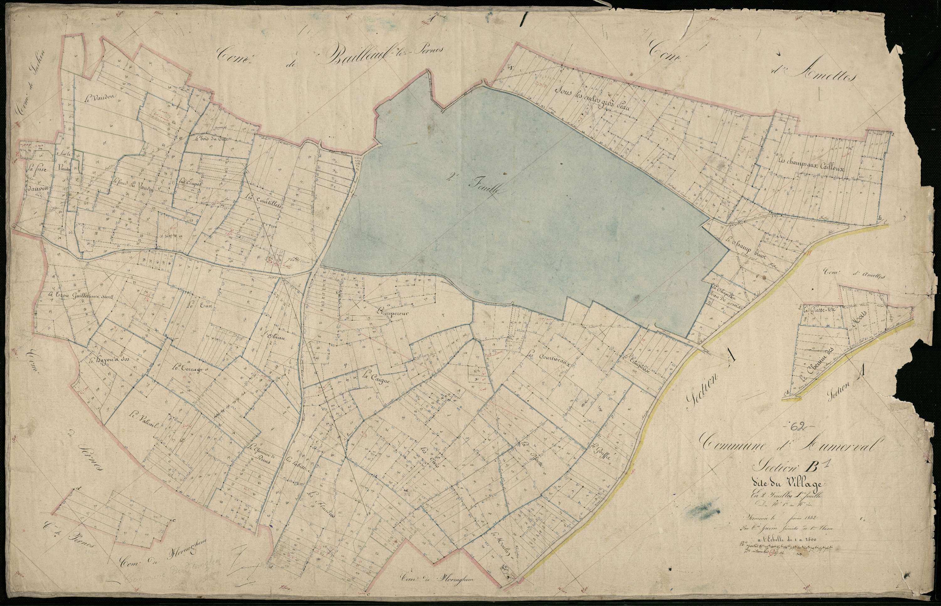 Aumerval - Section B, 1re feuille