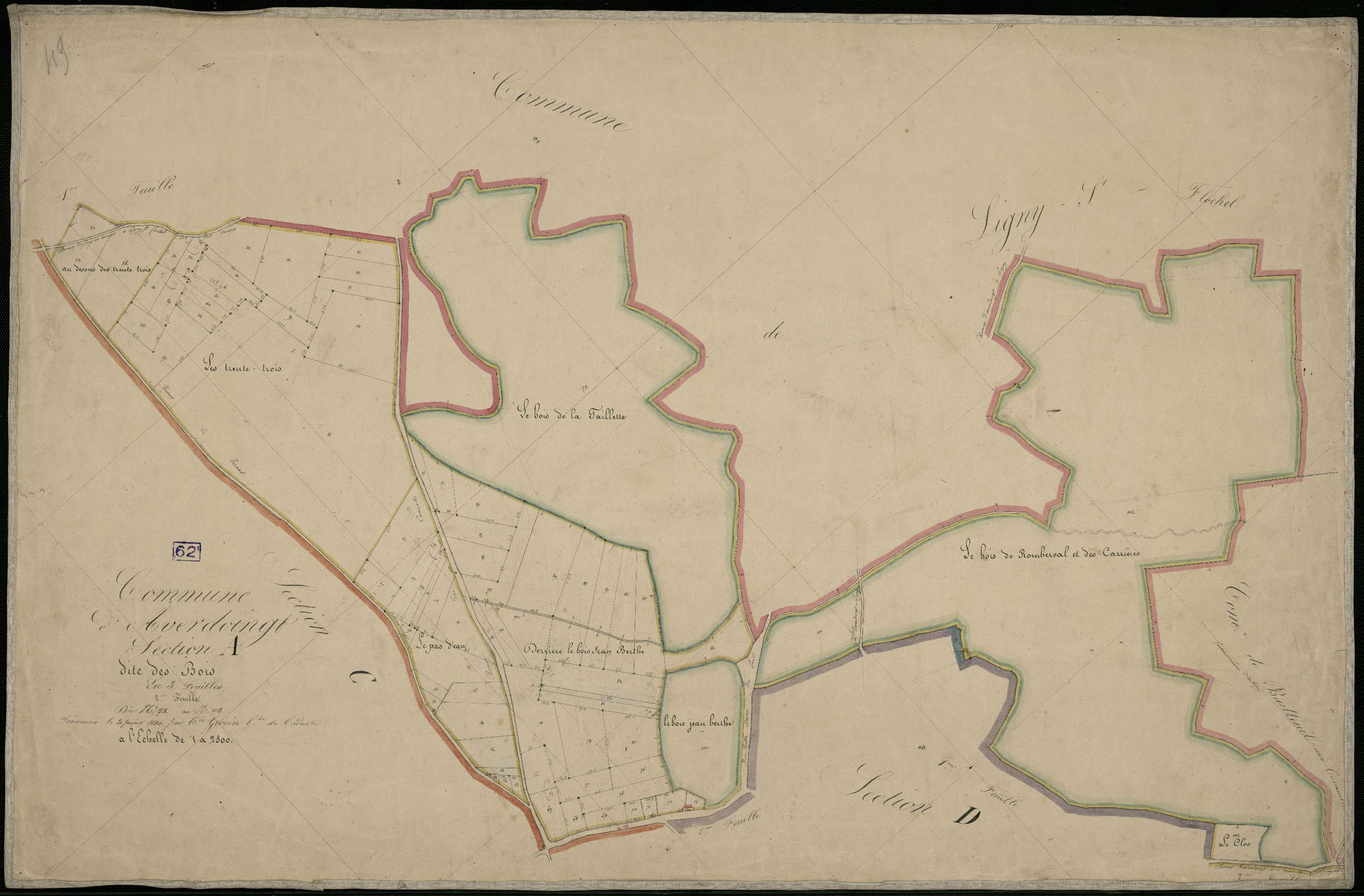 Averdoingt - Section A, 2e feuille