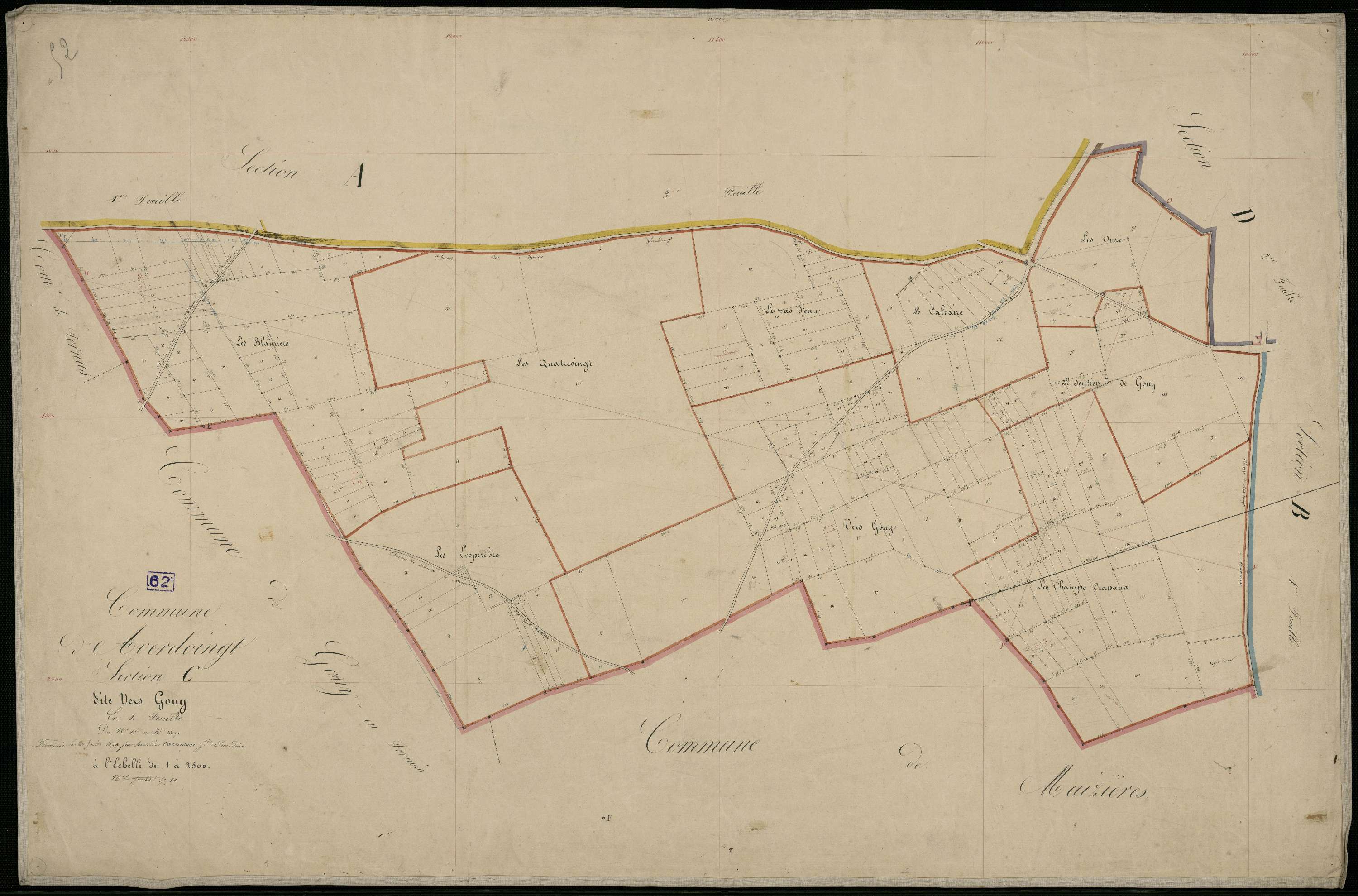 Averdoingt - Section C, 1re feuille