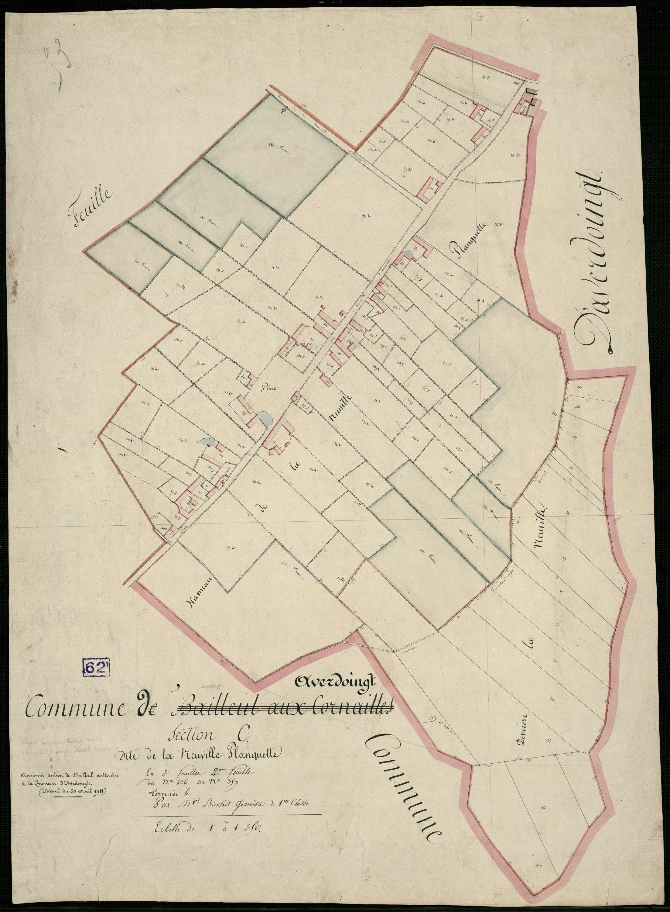Averdoingt - Section C, 2e feuille