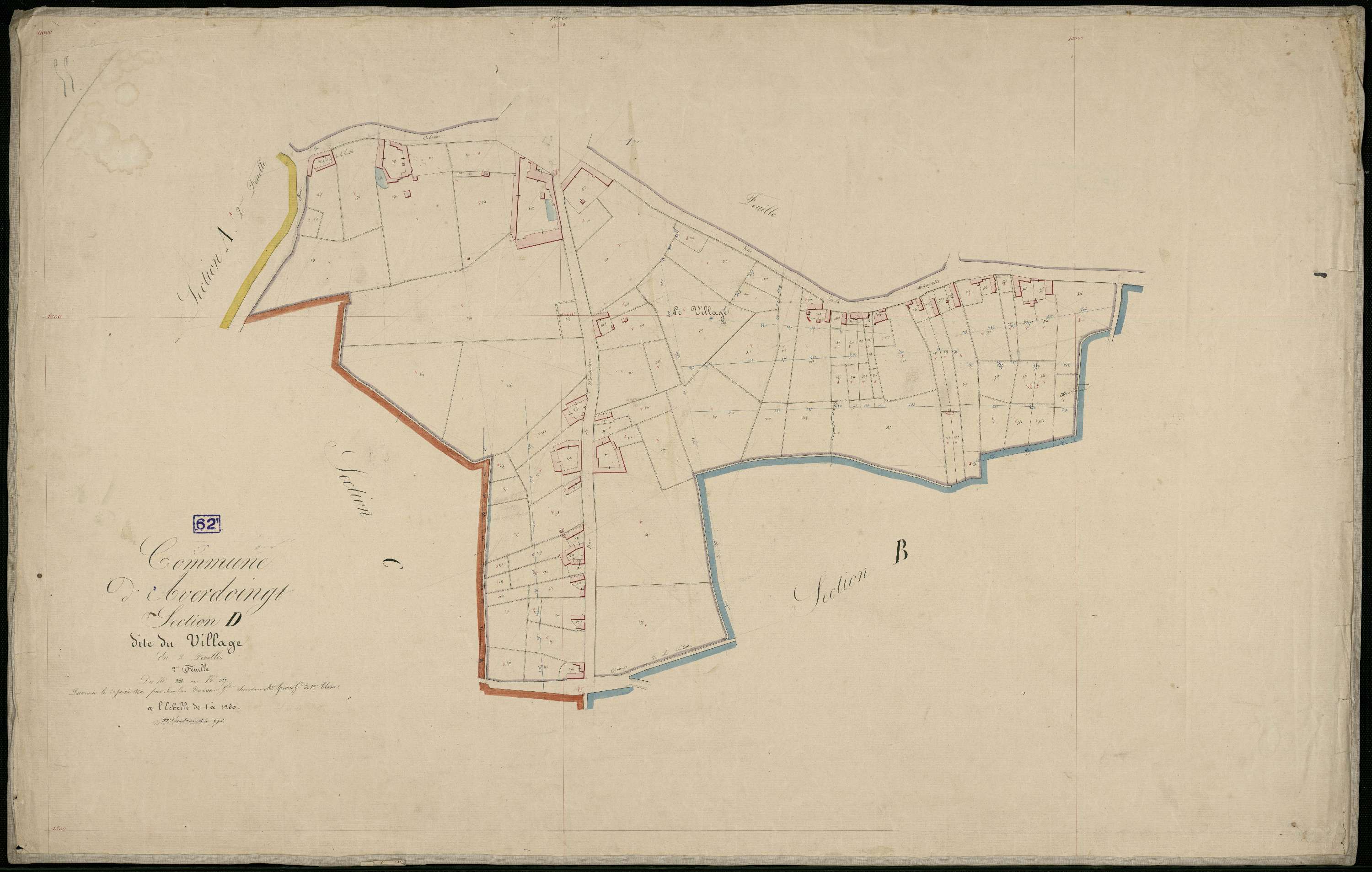 Averdoingt - Section D, 2e feuille