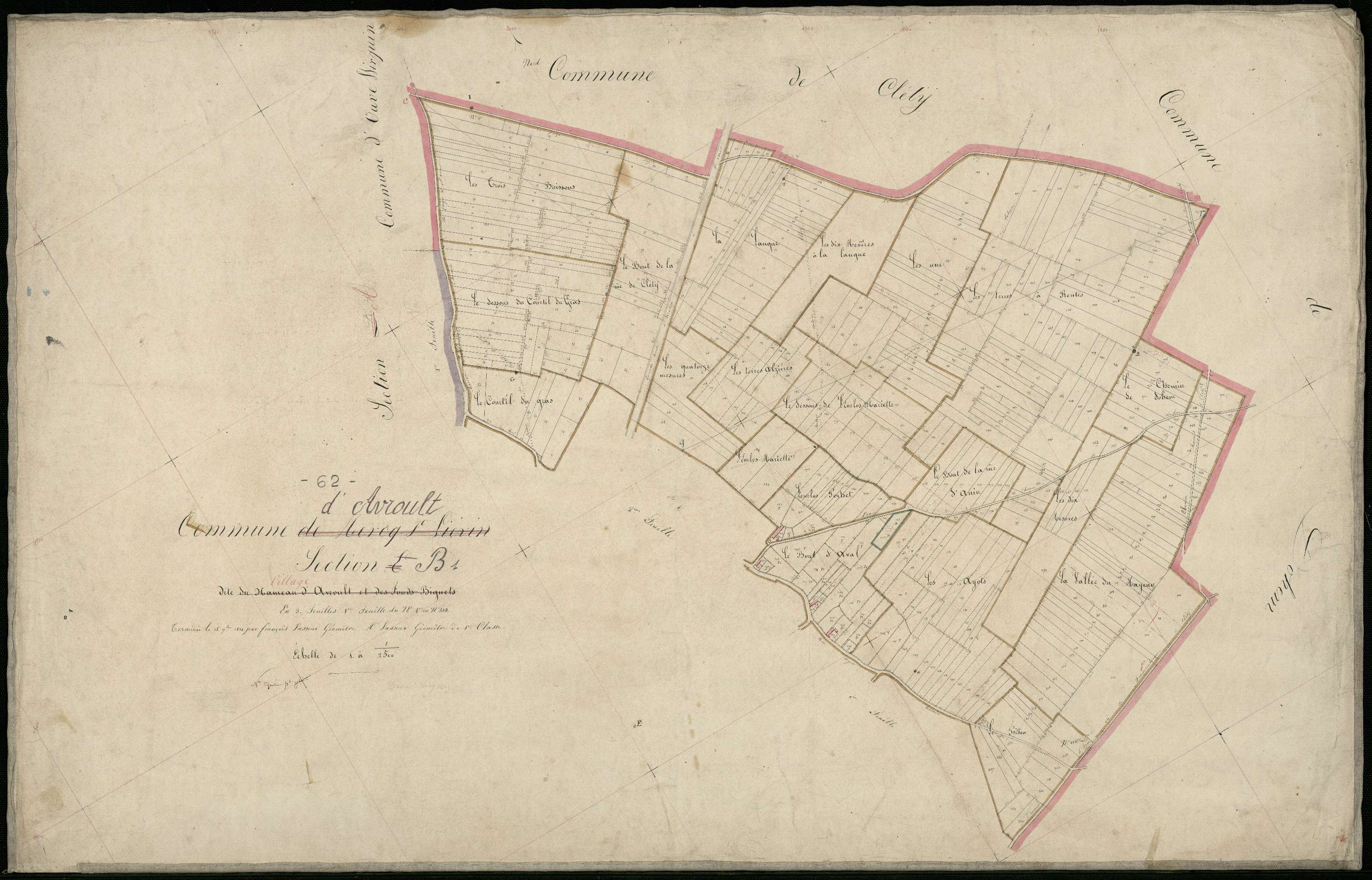 Avroult - Section B, 1re feuille