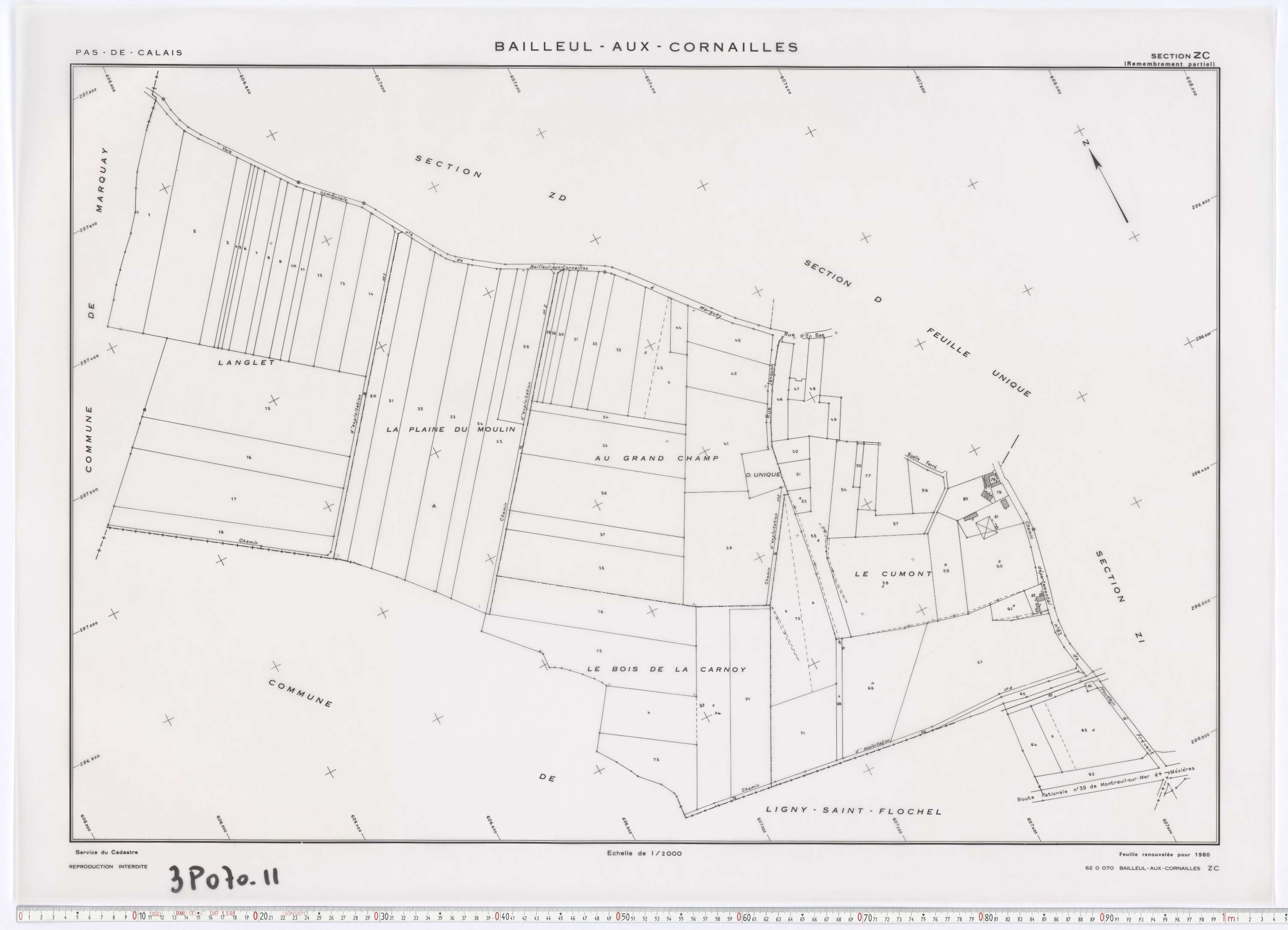 Bailleul-aux-Cornailles - Section ZC.