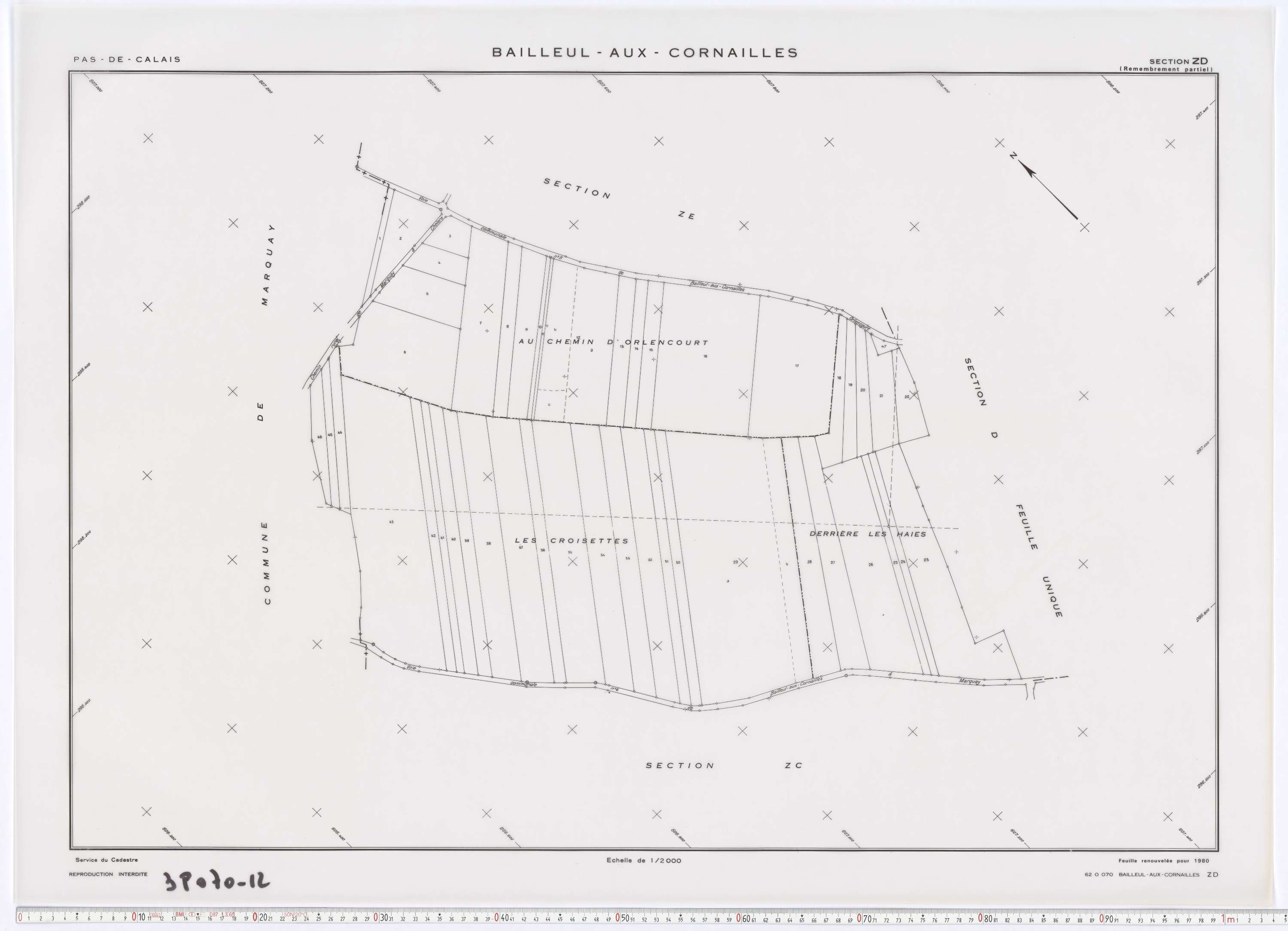 Bailleul-aux-Cornailles - Section ZD.