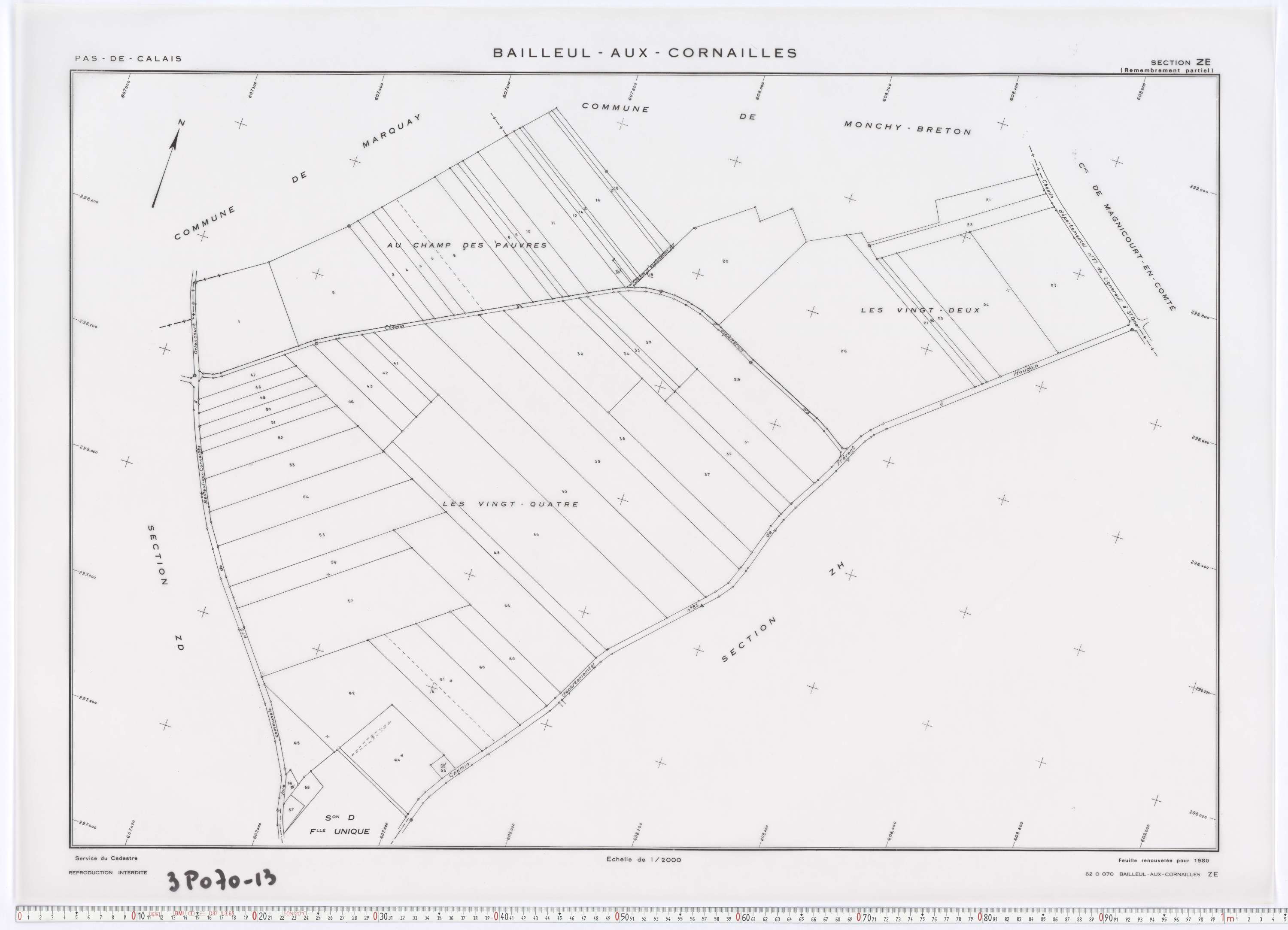 Bailleul-aux-Cornailles - Section ZE.