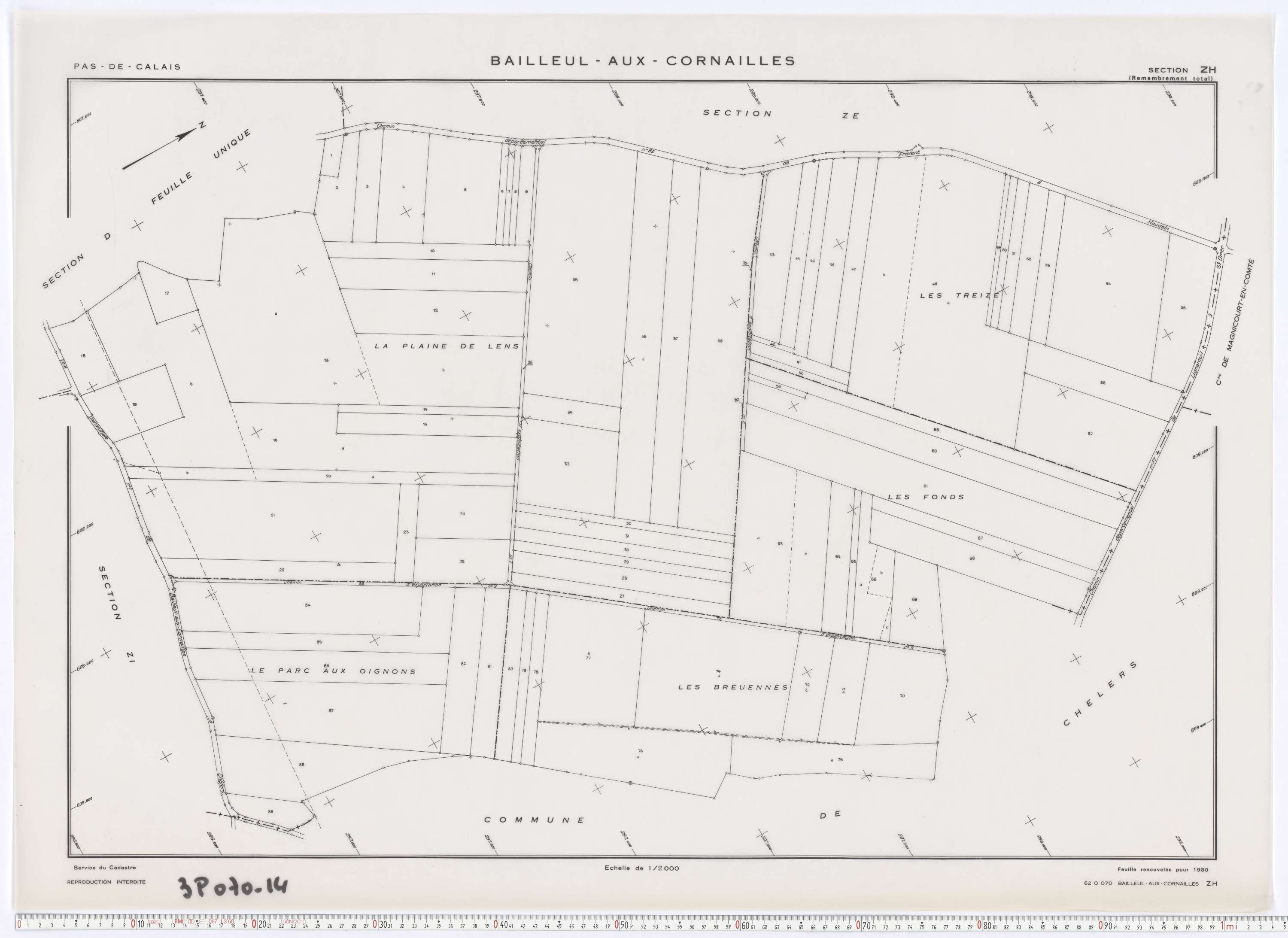 Bailleul-aux-Cornailles - Section ZH.