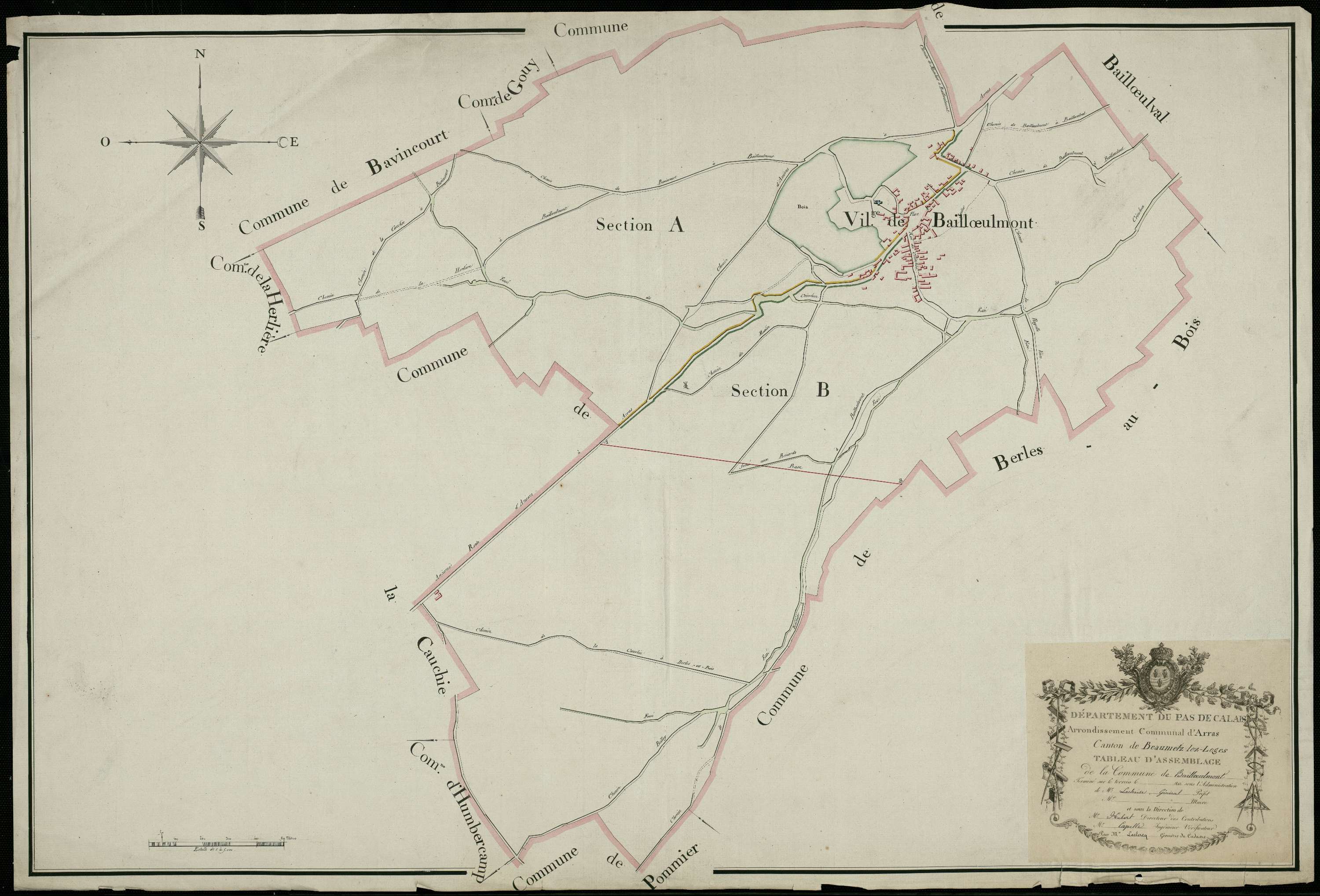 Bailleulmont - Tableau d'assemblage