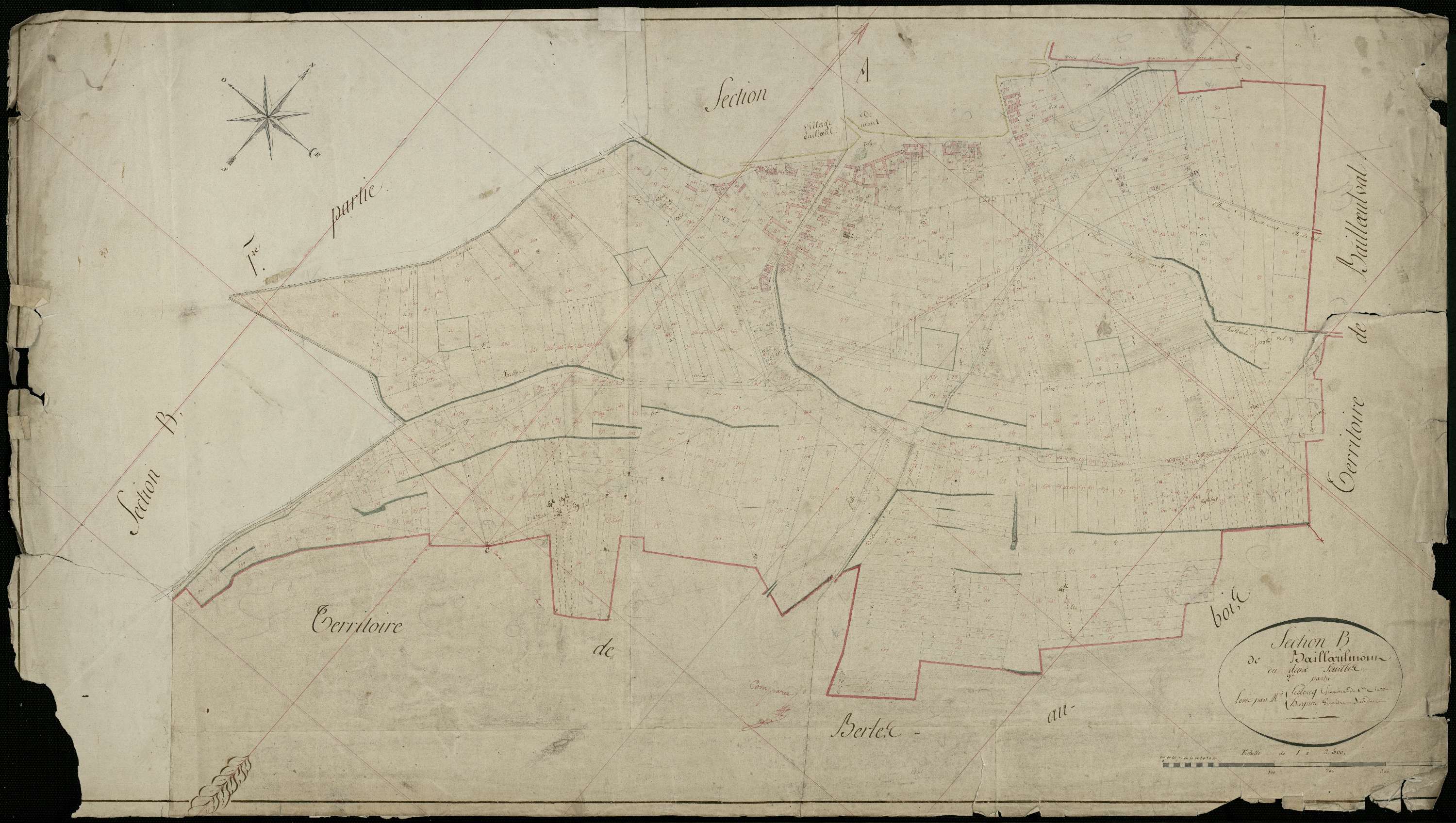 Bailleulmont - Section B, 2e feuille
