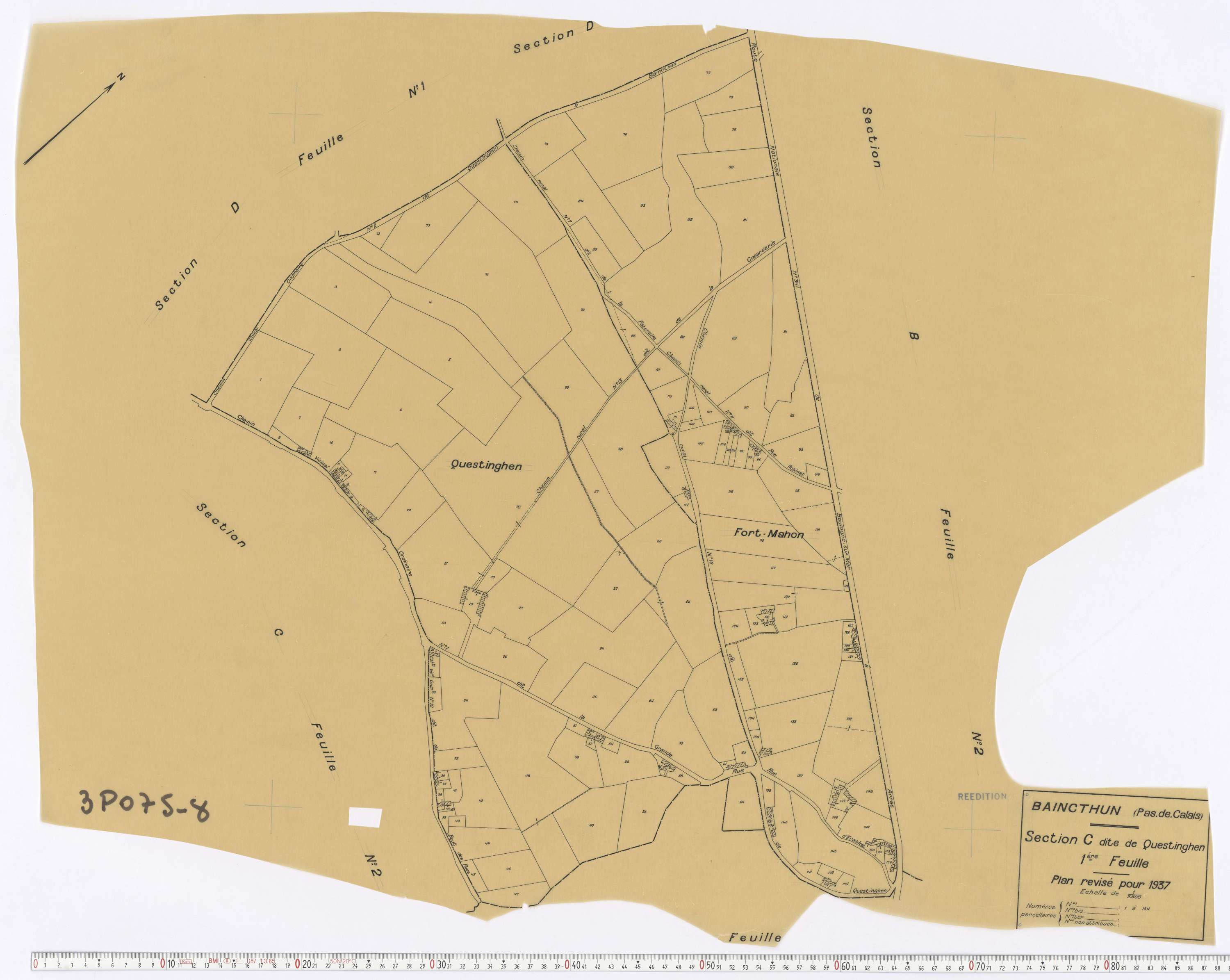 Baincthun - Section C, feuille 1.