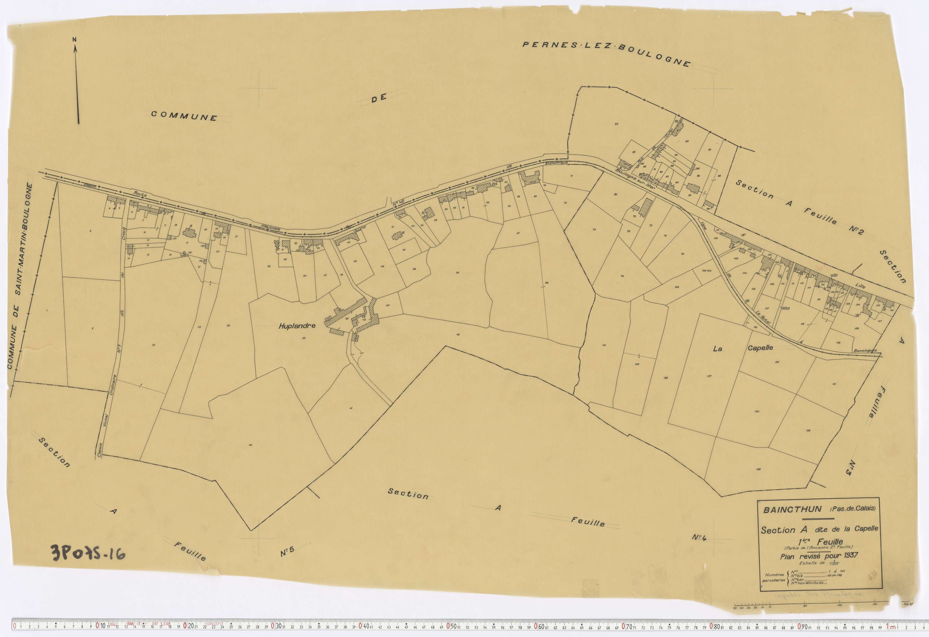 Baincthun - Section A, feuille 1.