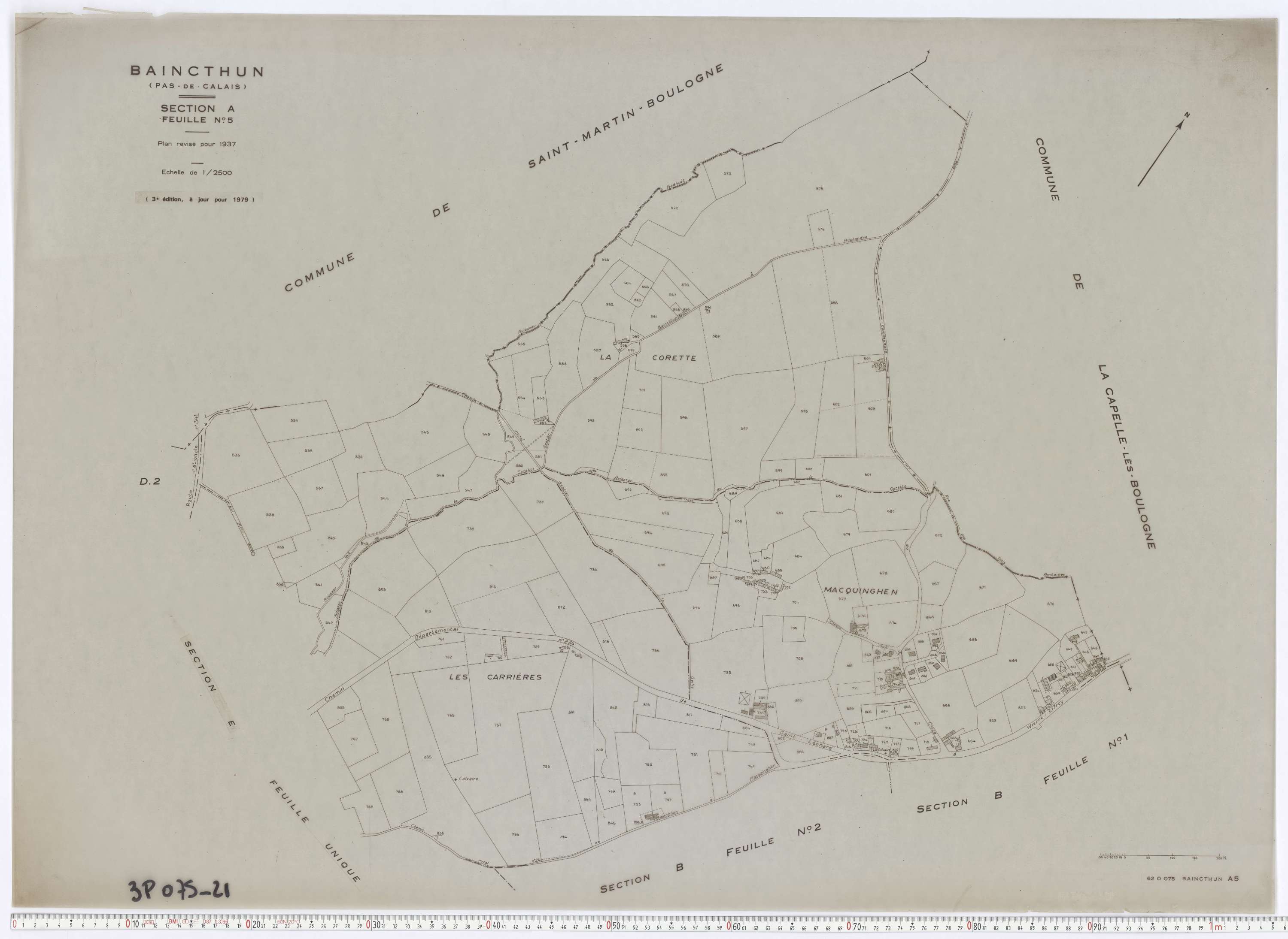 Baincthun - Section A, feuille 5.
