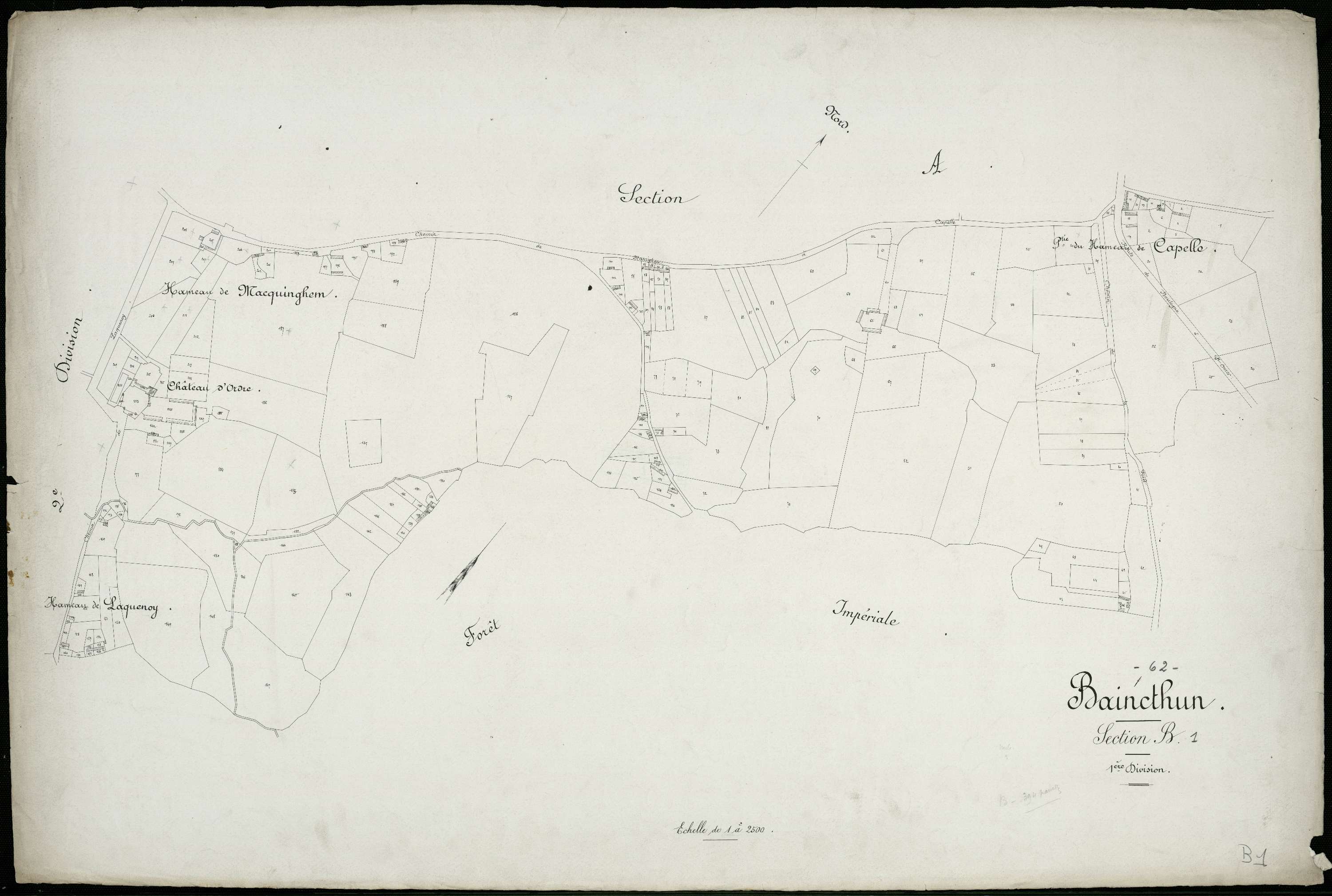 Baincthun - Section B, 1re feuille