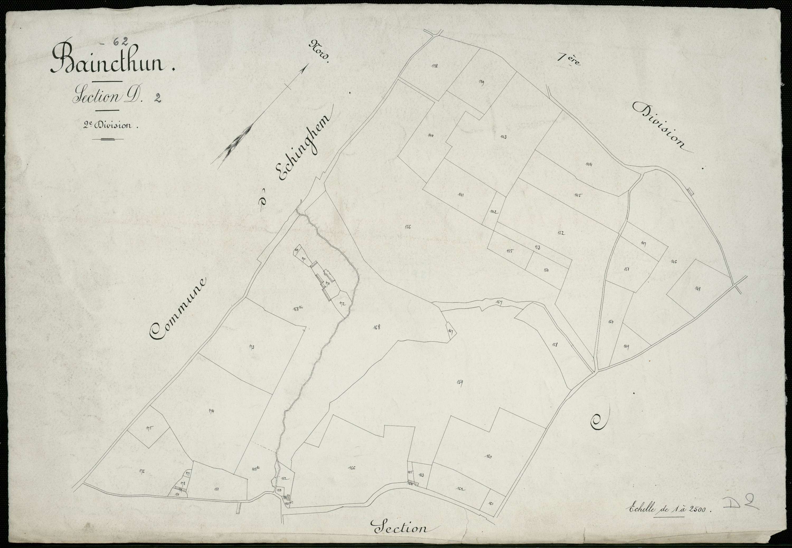 Baincthun - Section D, 2e feuille
