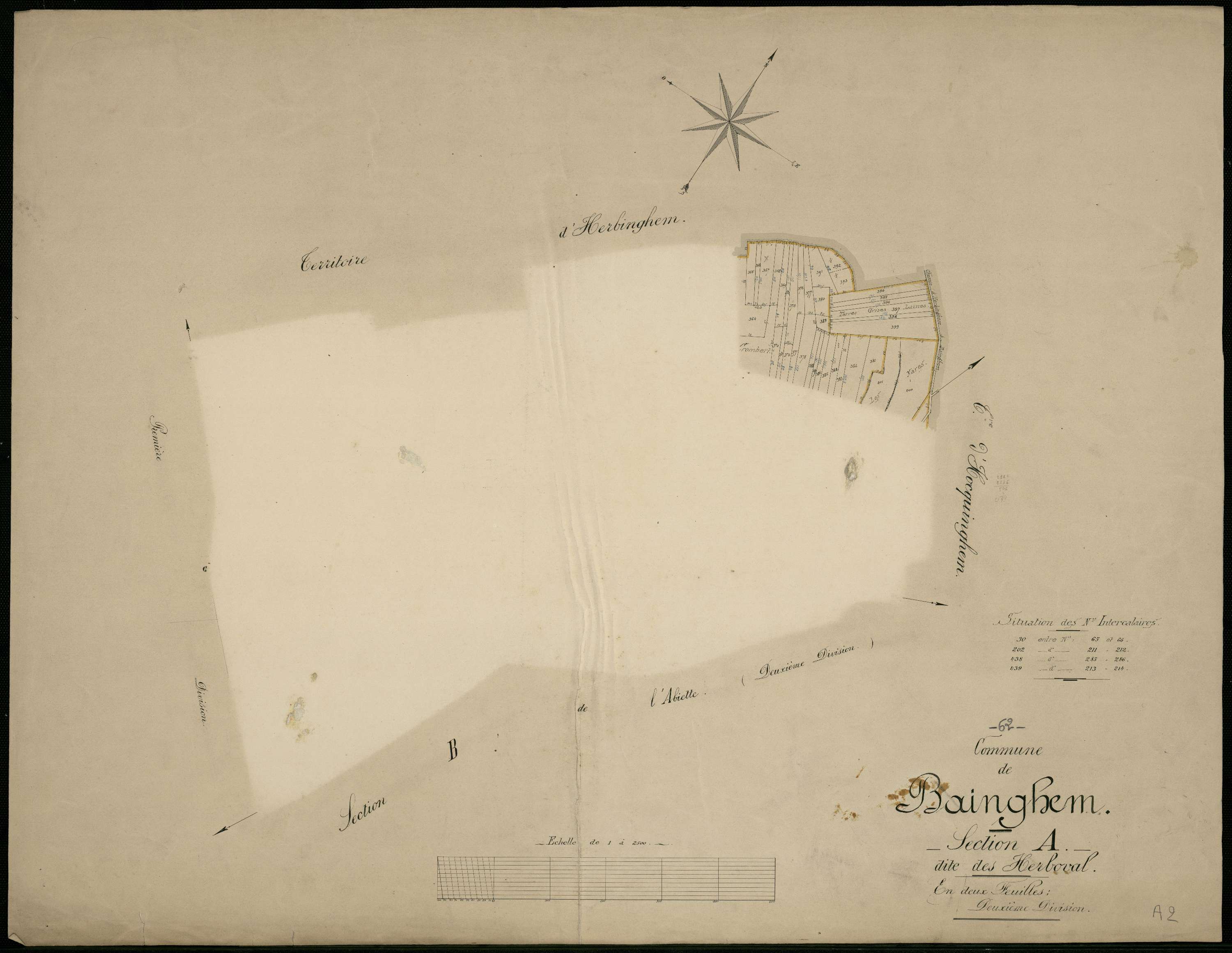 Bainghen - Section A, 2e feuille