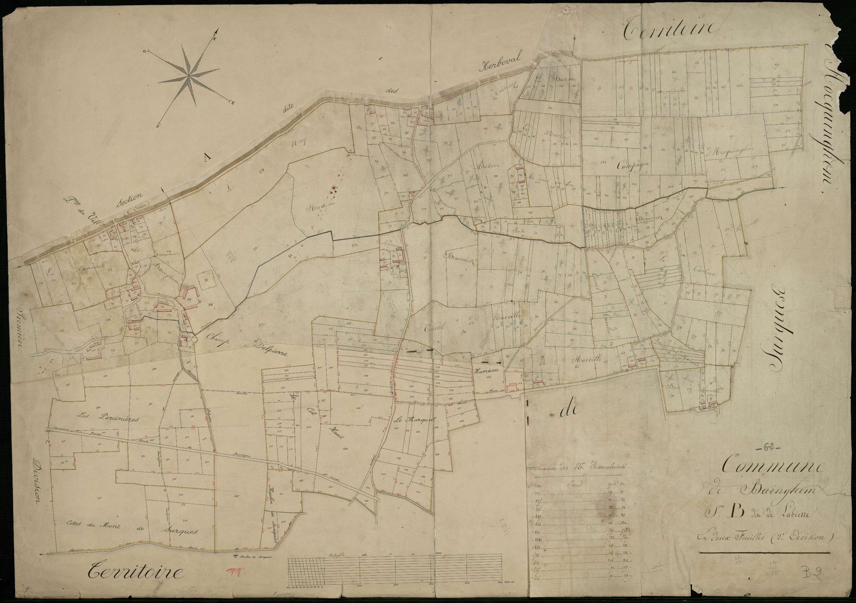 Bainghen - Section B, 2e feuille