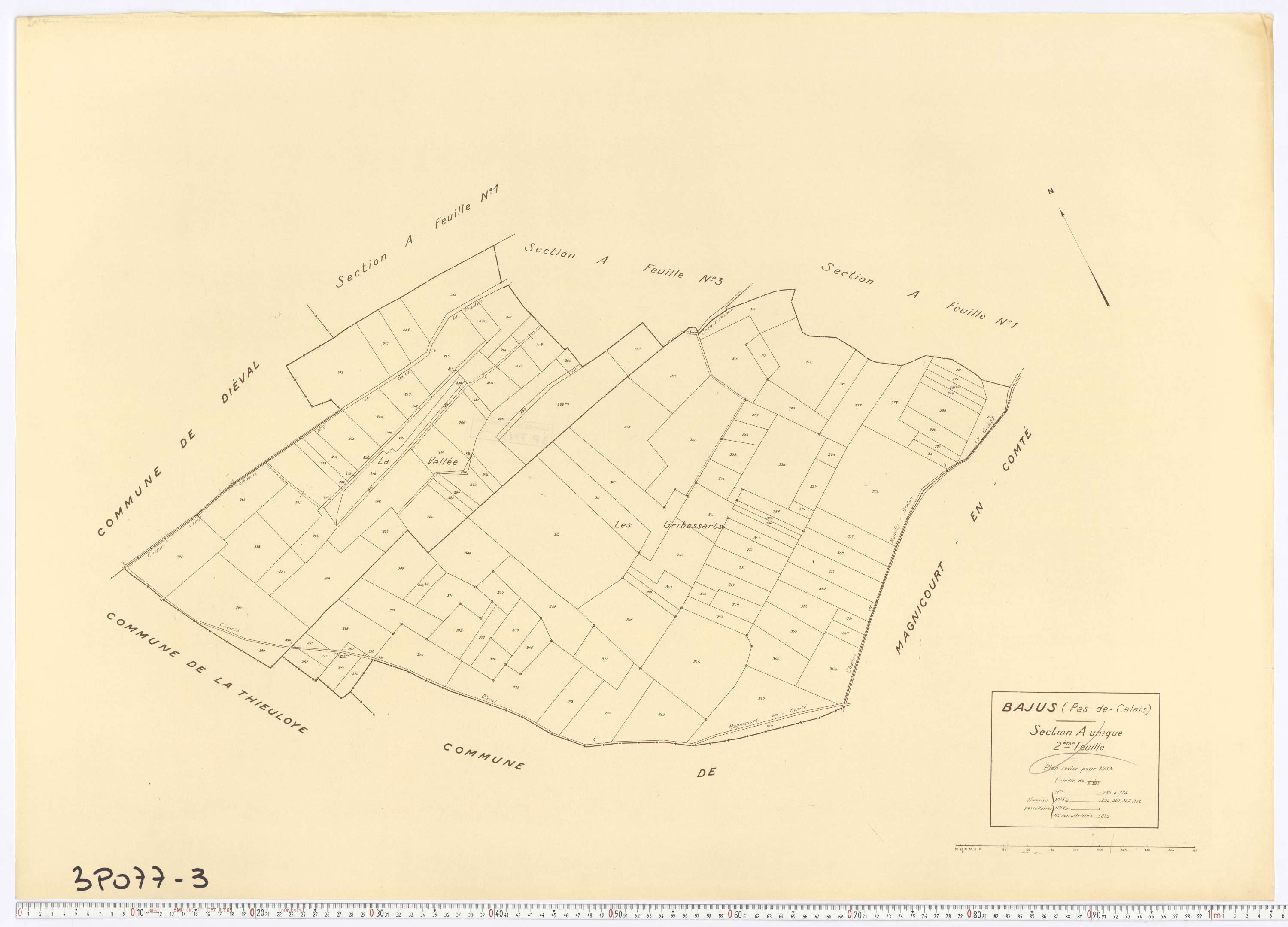 Bajus - Section A, feuille 2.