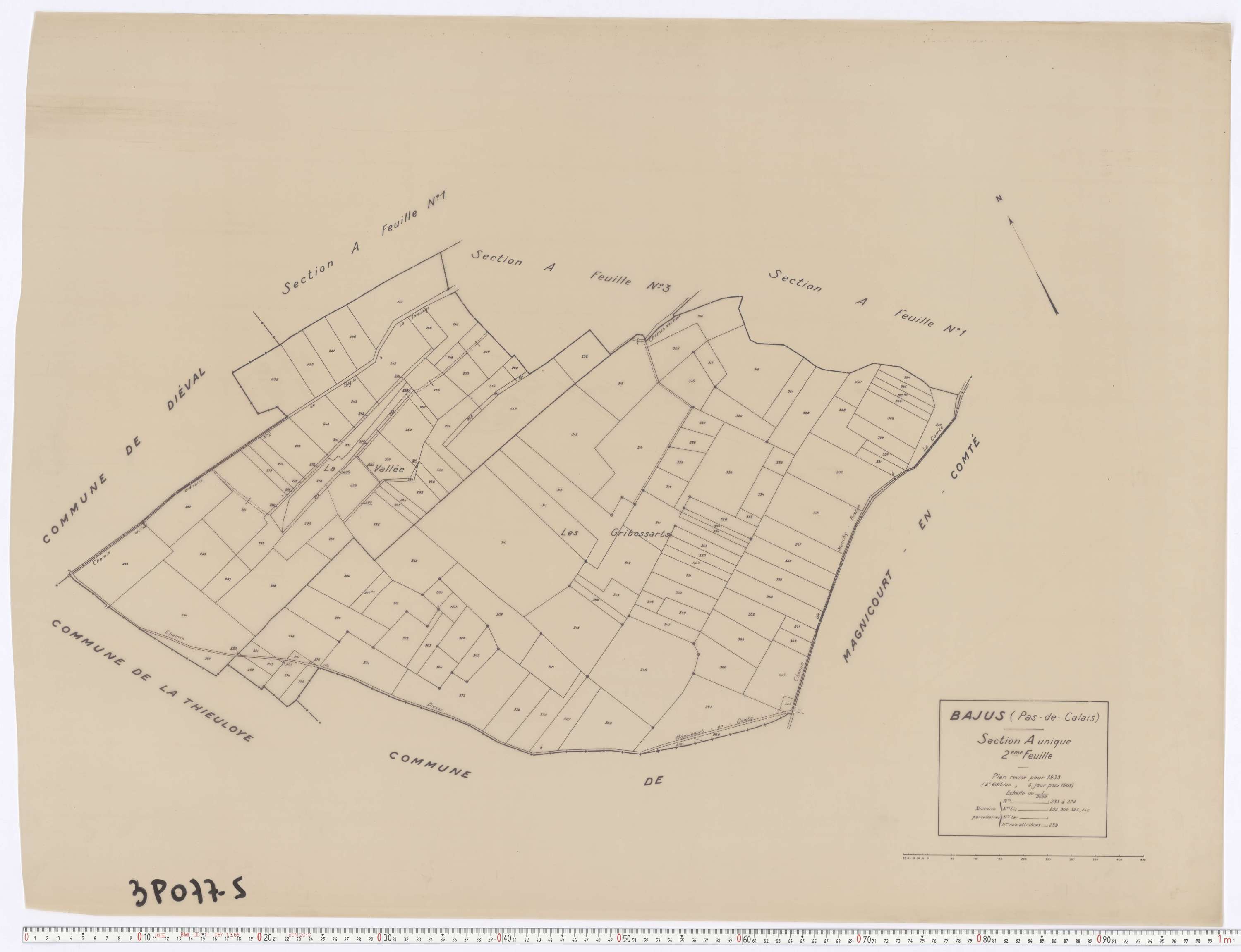 Bajus - Section A, feuille 2.