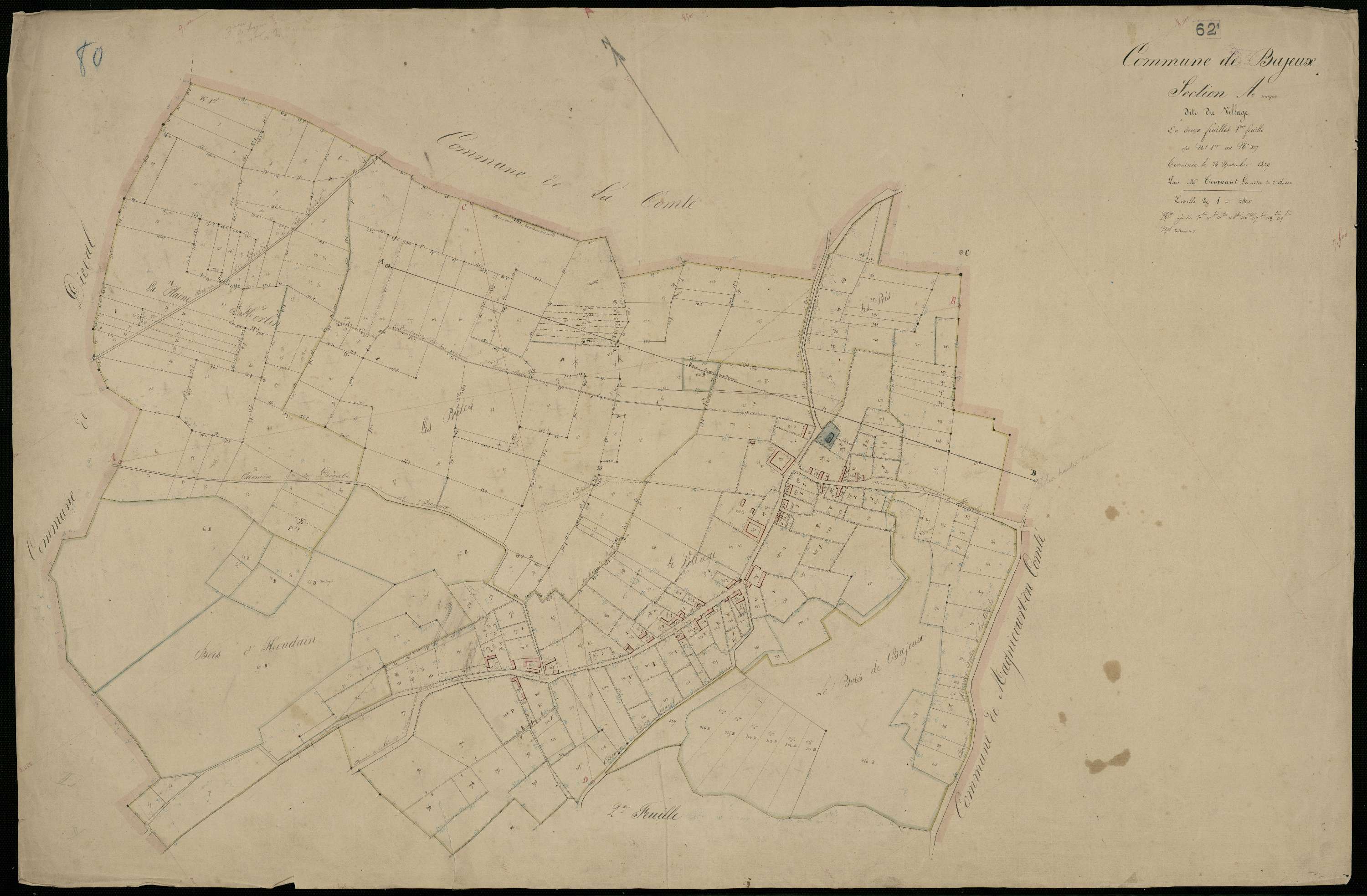 Bajus - Section A, 1re feuille
