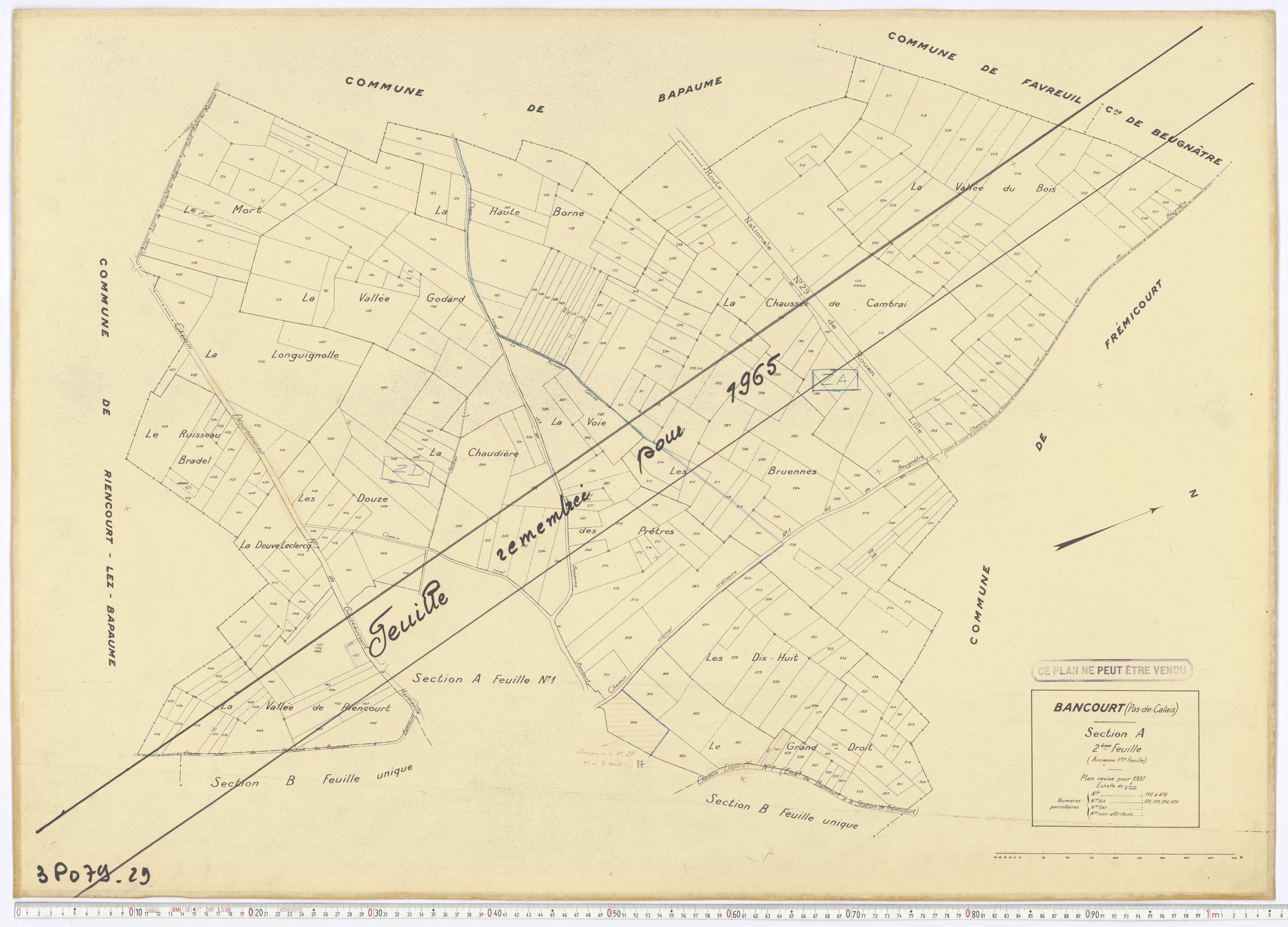 Bancourt - Section A, feuille 2.