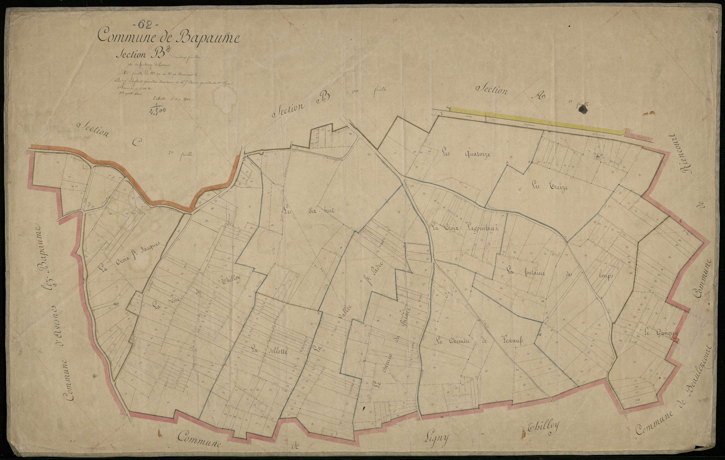Bapaume - Section B, 2e feuille