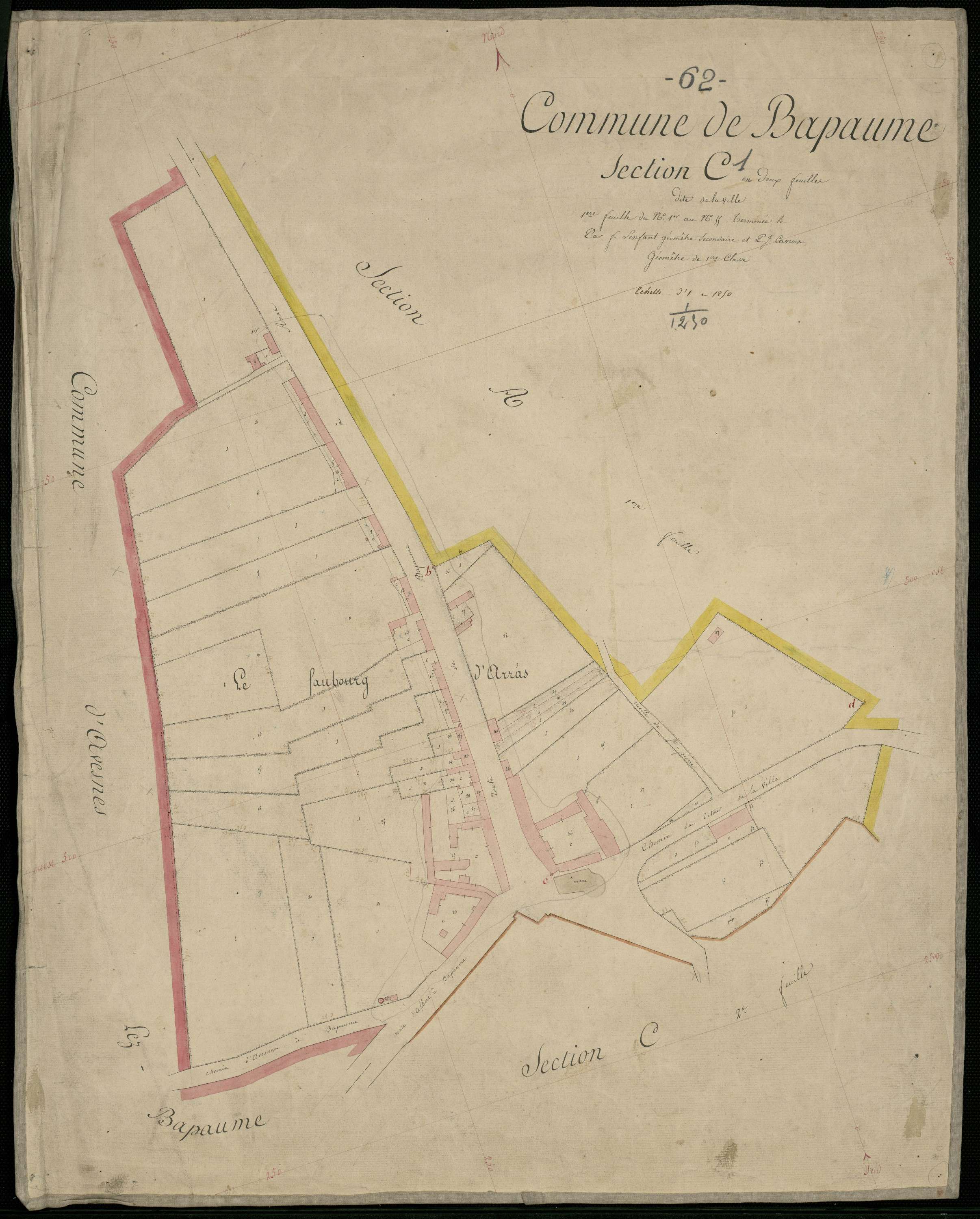 Bapaume - Section C, 1re feuille