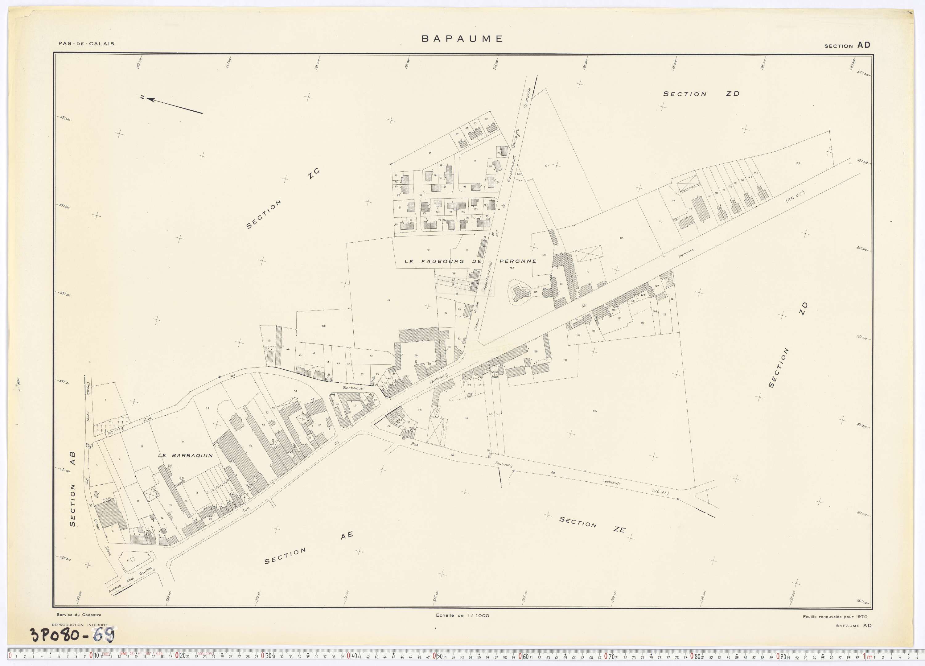 Bapaume - Section AD.