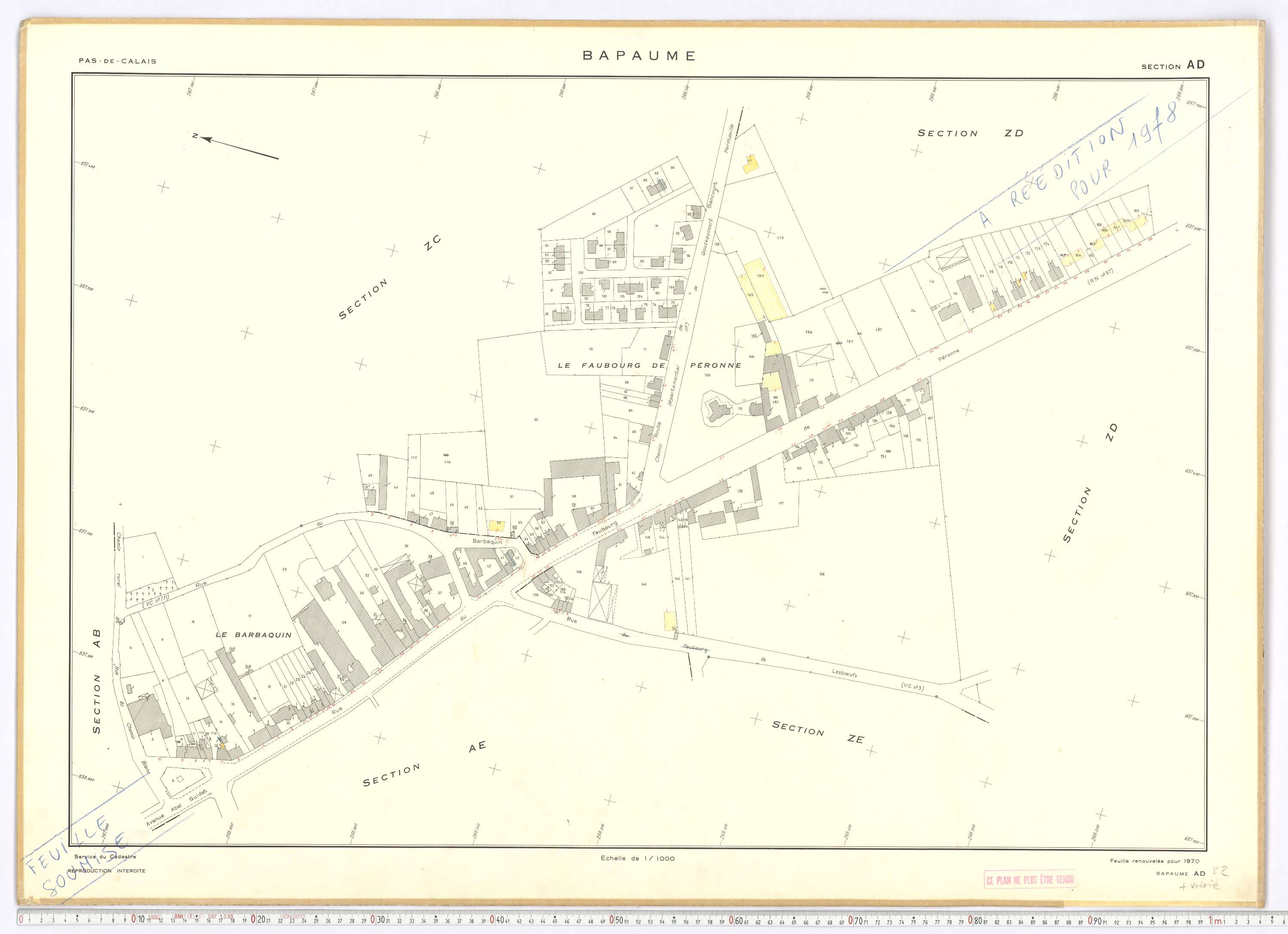 Bapaume - Section AD.