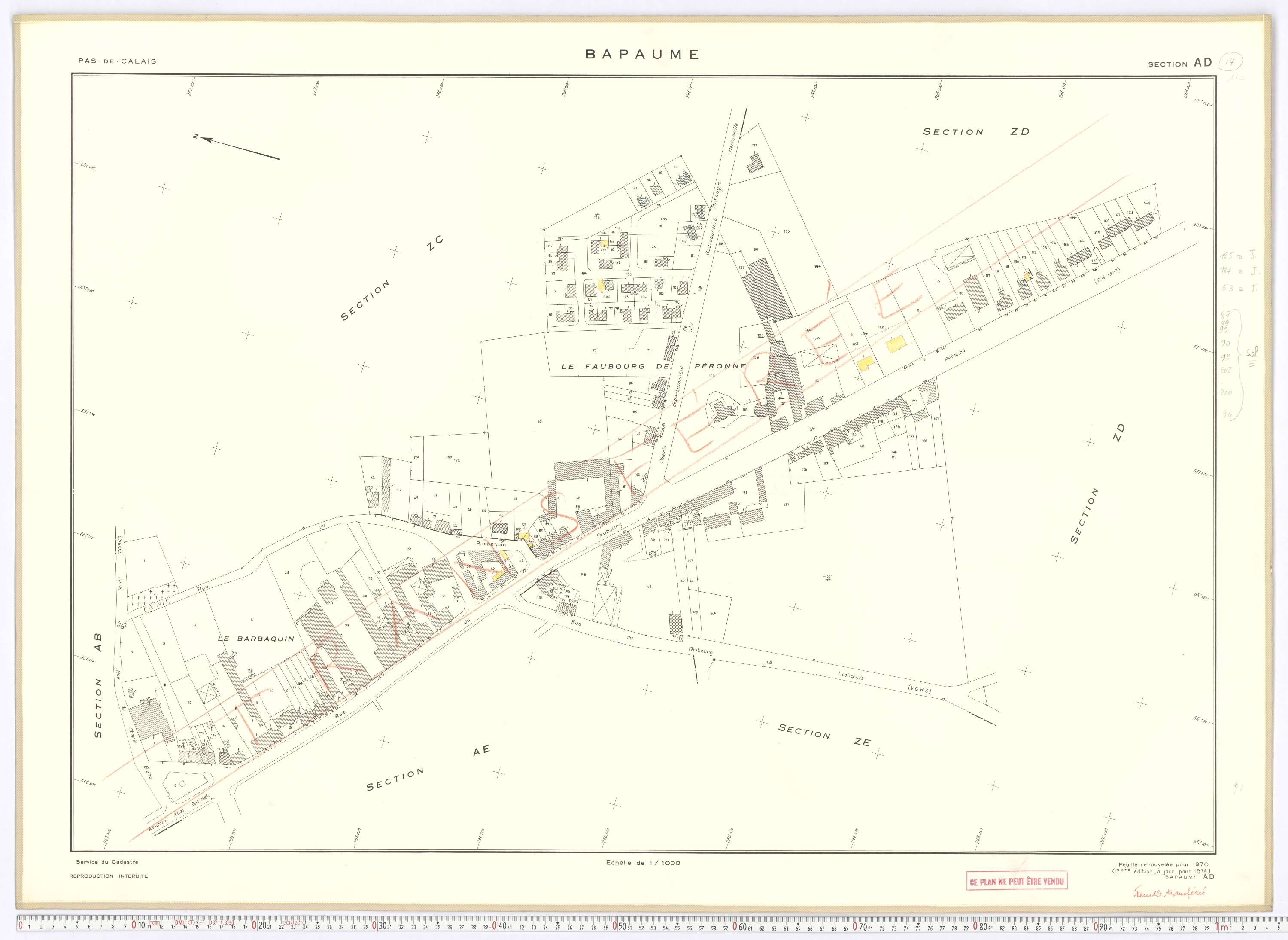 Bapaume - Section AD.