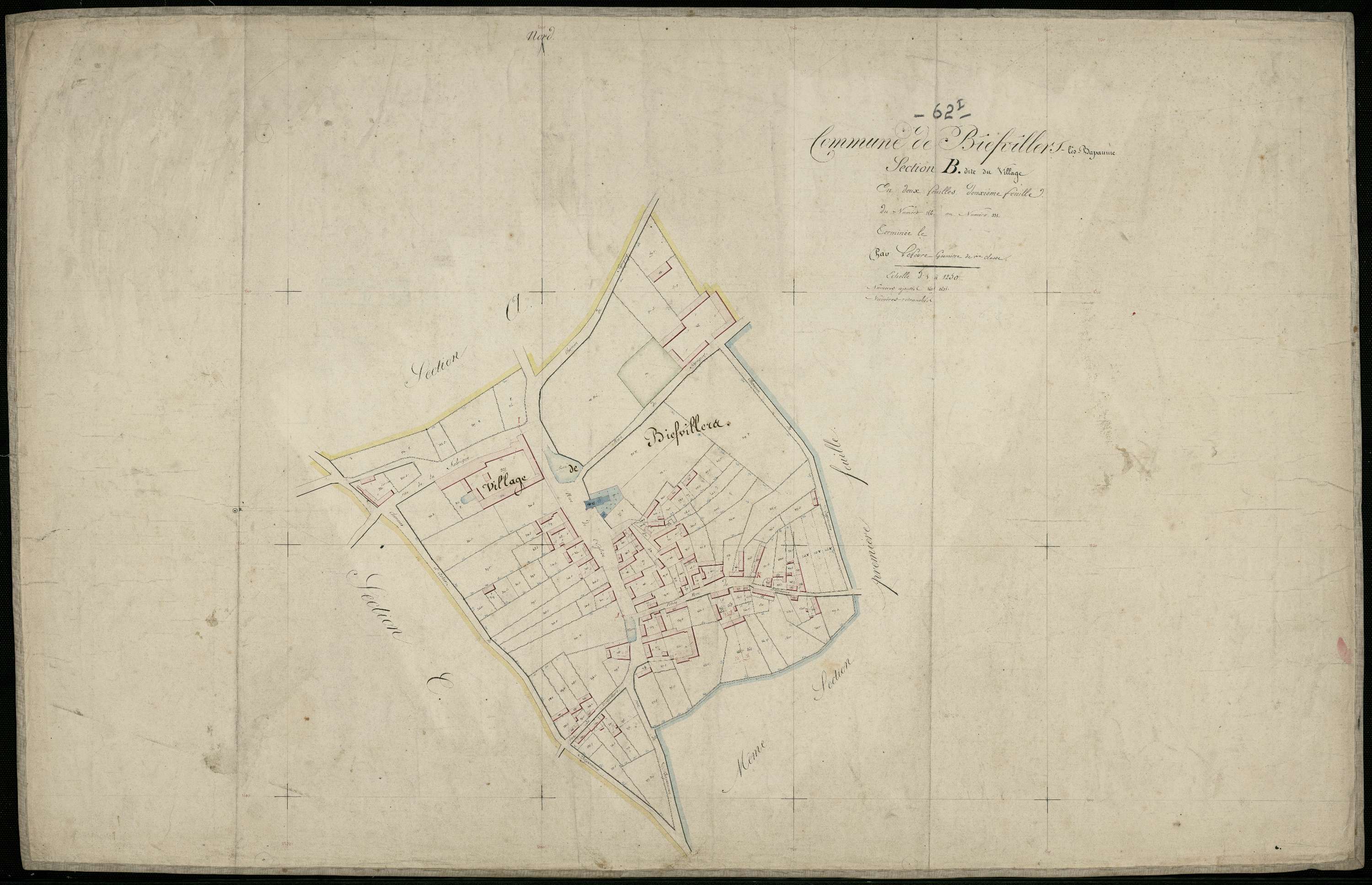 Bapaume - Section B, 2e feuille