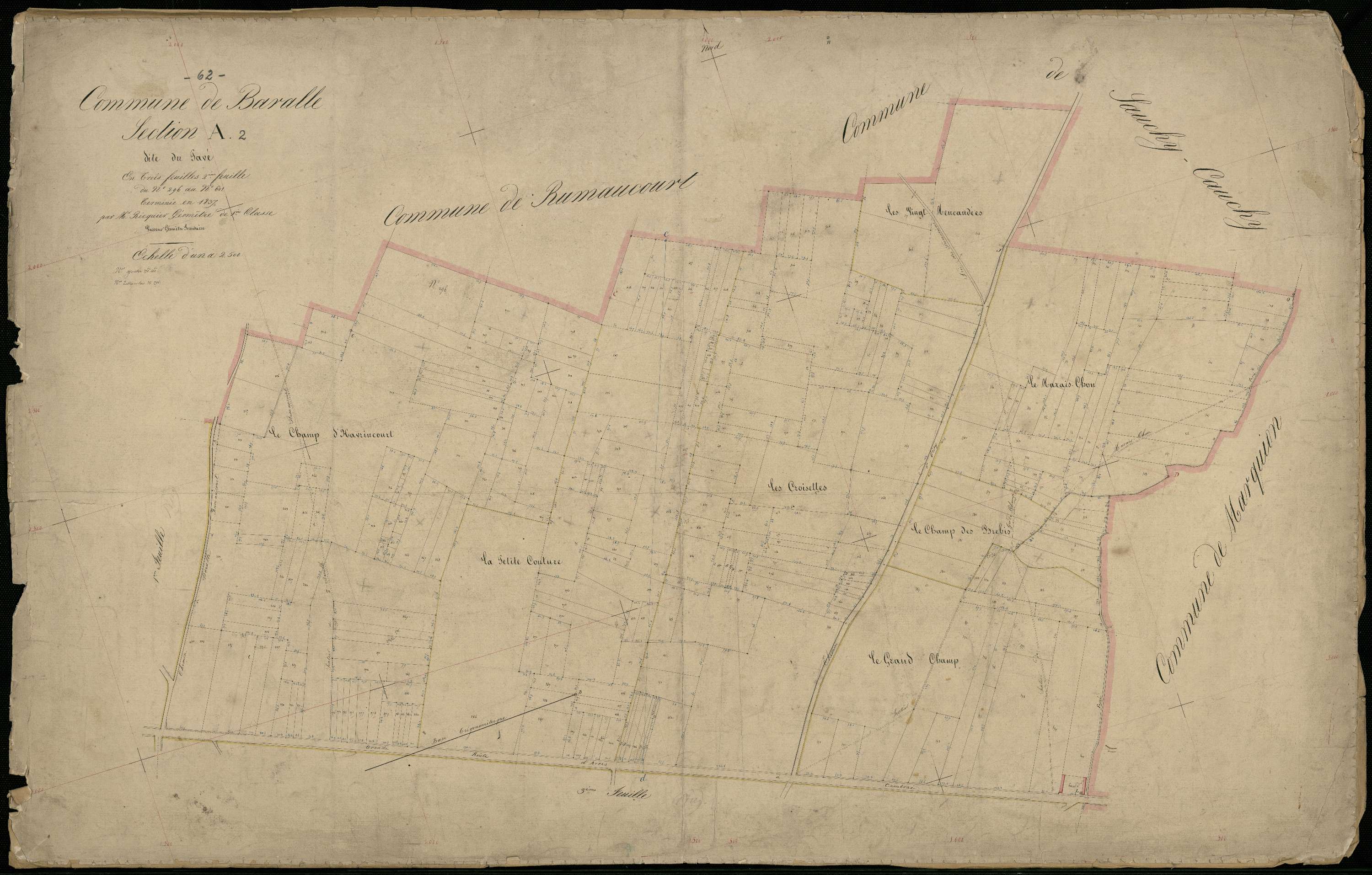 Baralle - Section A, 2e feuille