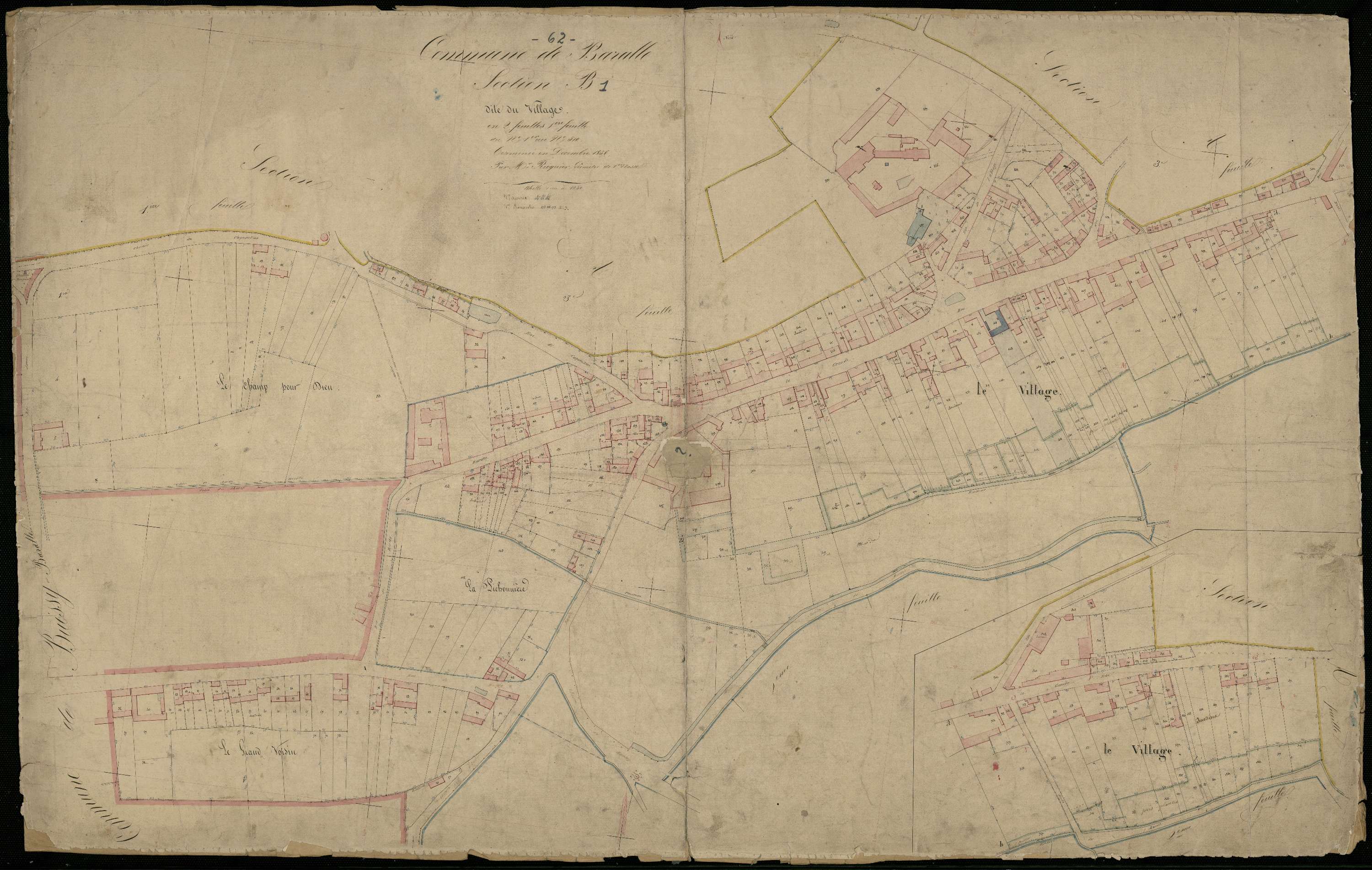 Baralle - Section B, 1re feuille
