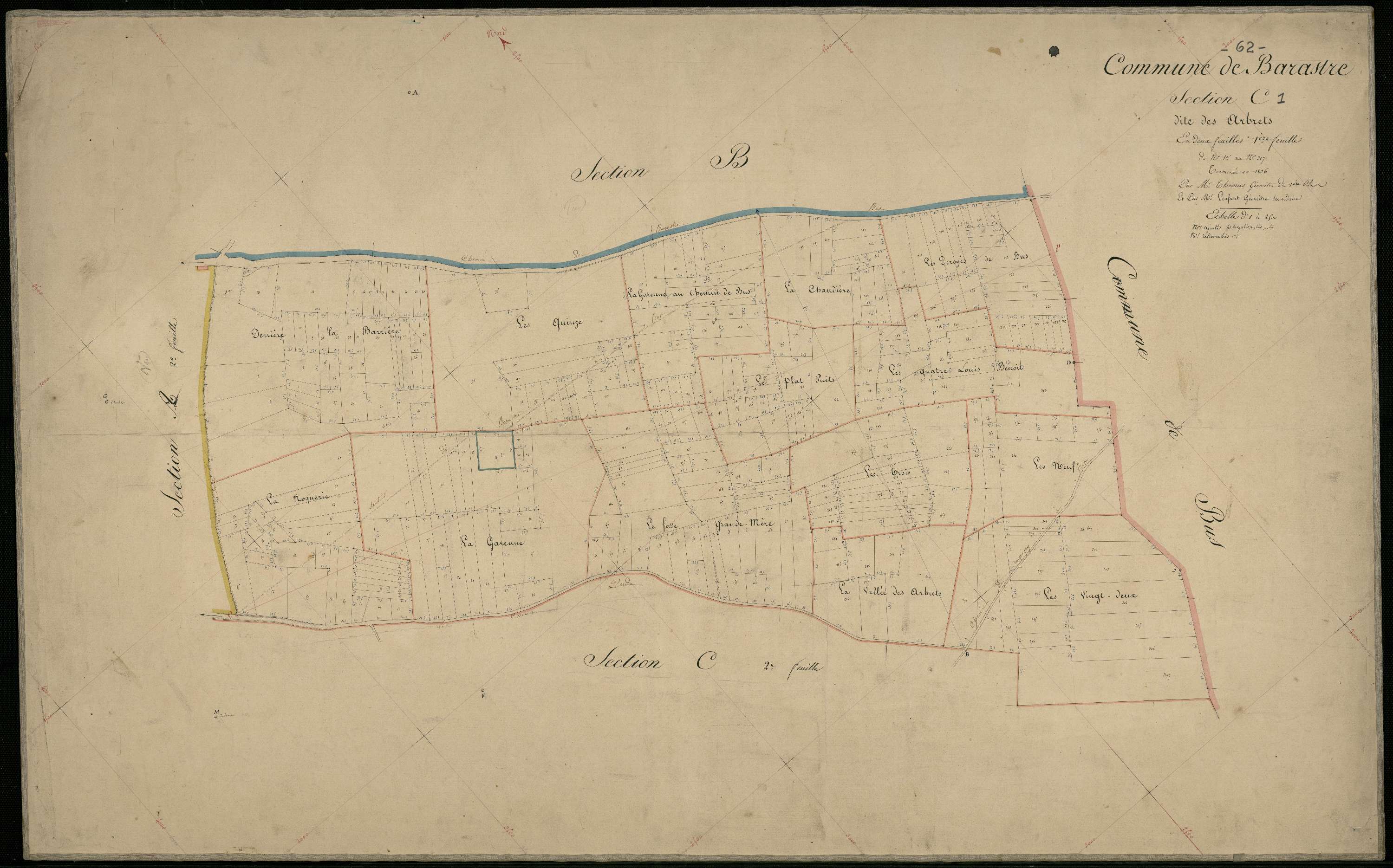 Barastre - Section C, 1re feuille