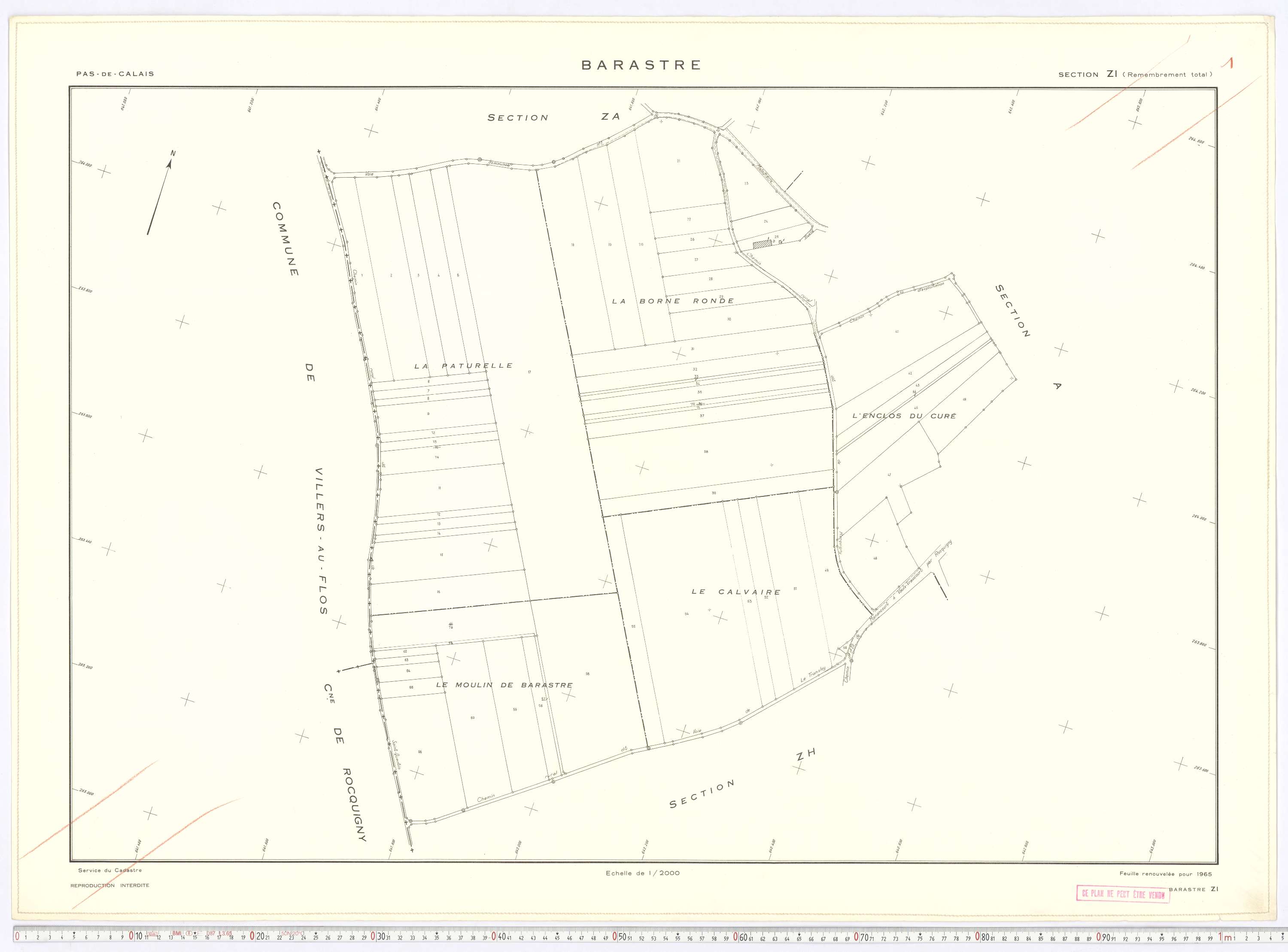 Barastre - Section ZI.