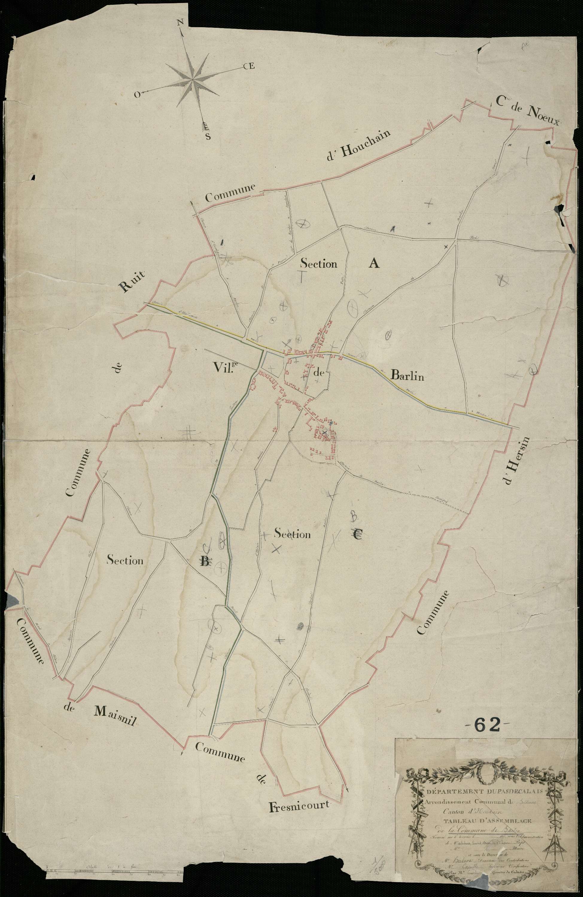 Barlin - Tableau d'assemblage