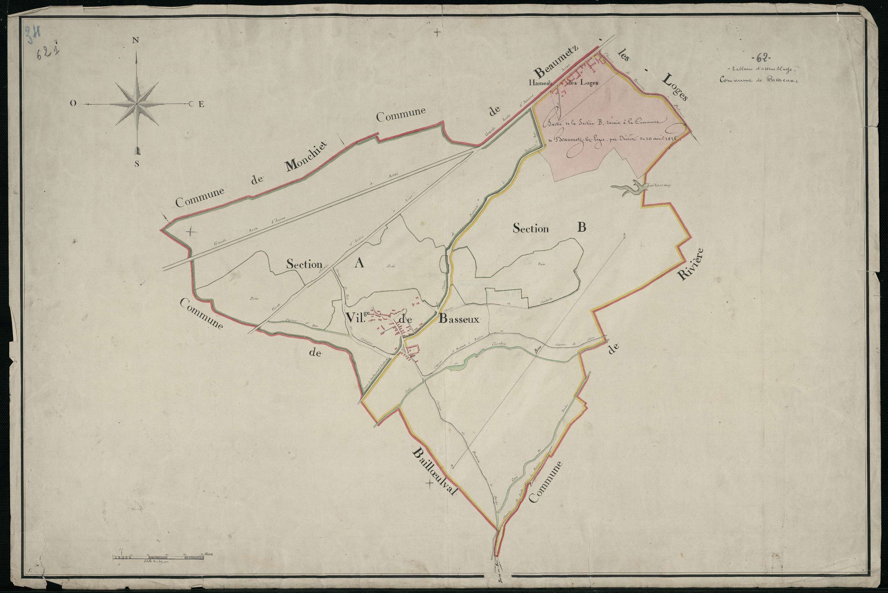 Basseux - Tableau d'assemblage