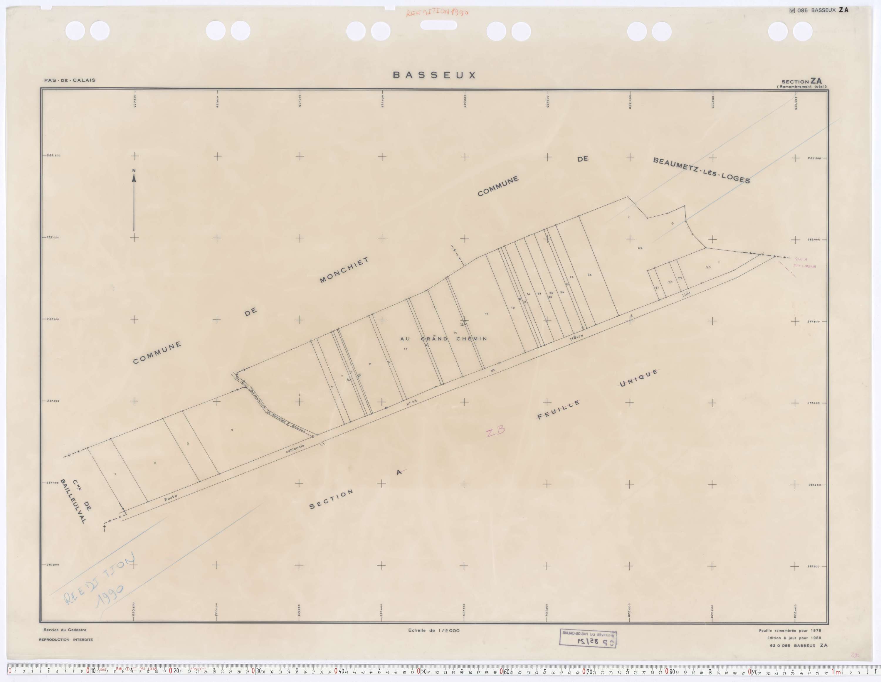 Basseux - Section ZA.