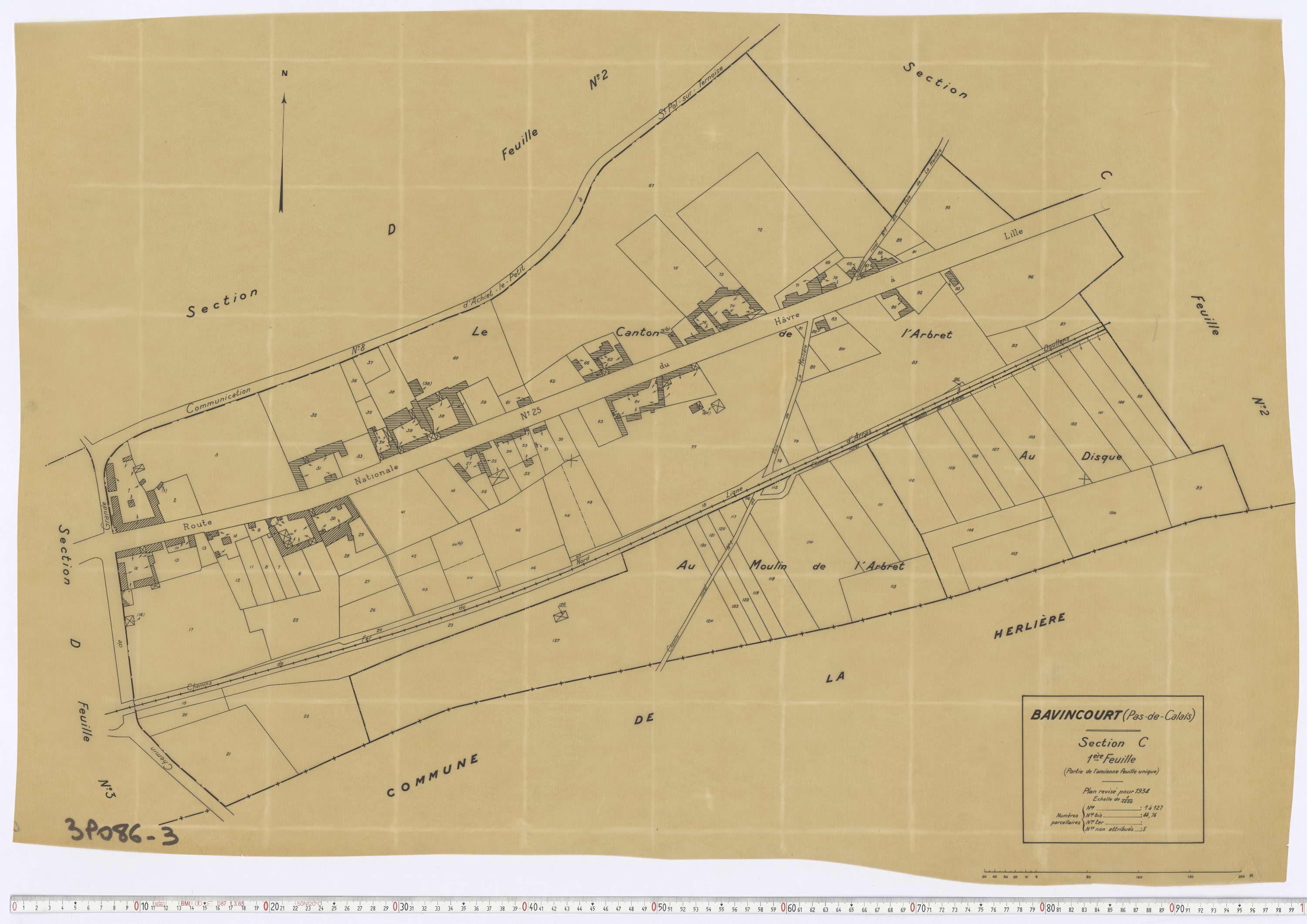 Bavincourt - Section C, feuille 1.