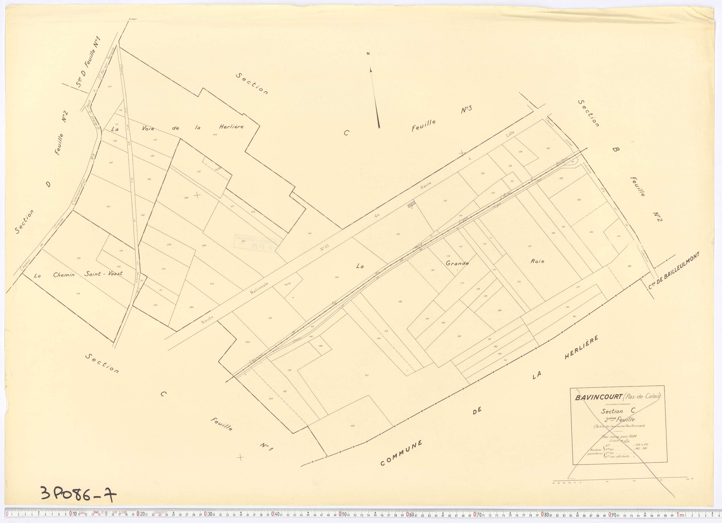Bavincourt - Section C, feuille 2.