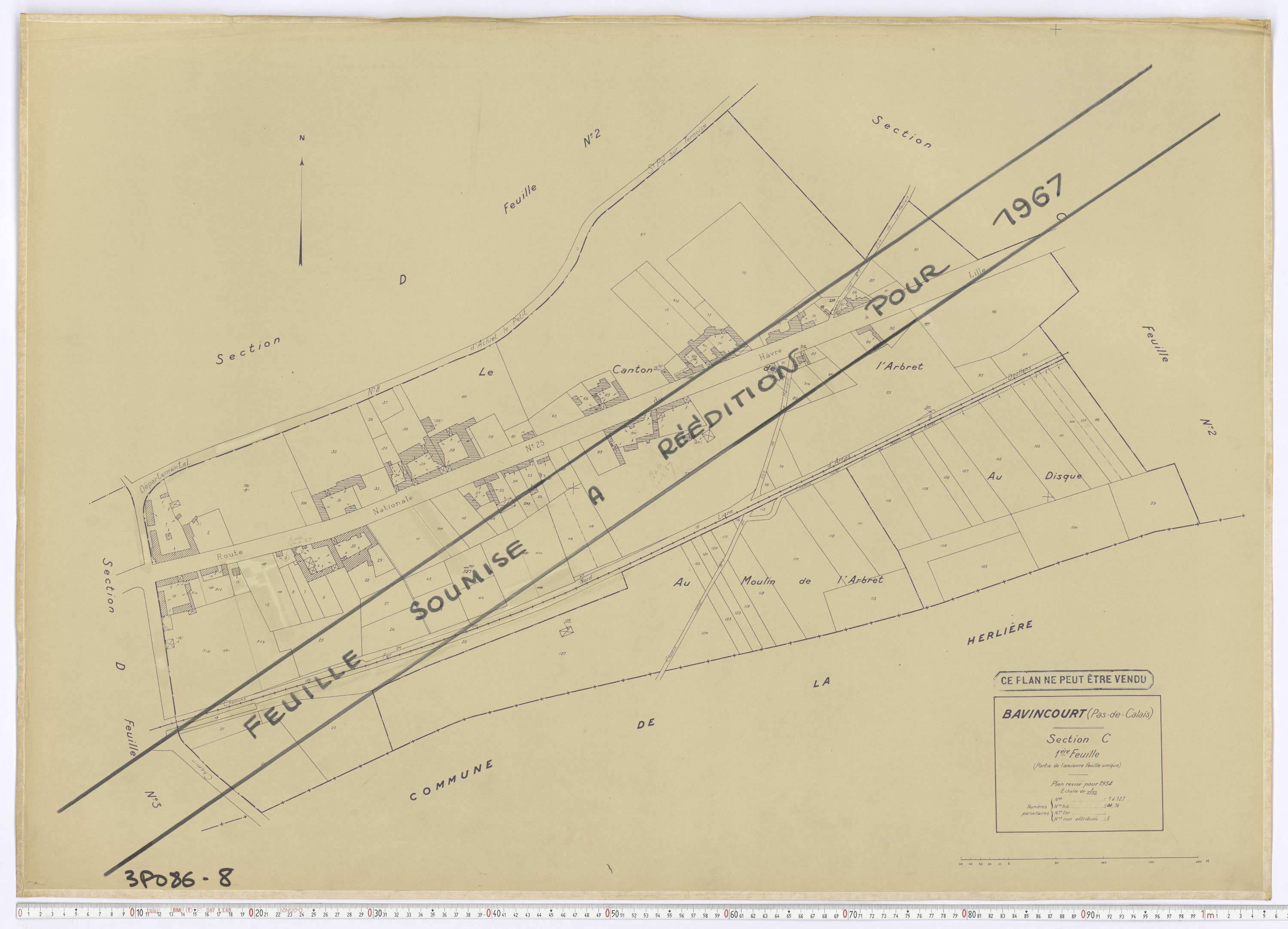 Bavincourt - Section C, feuille 1.