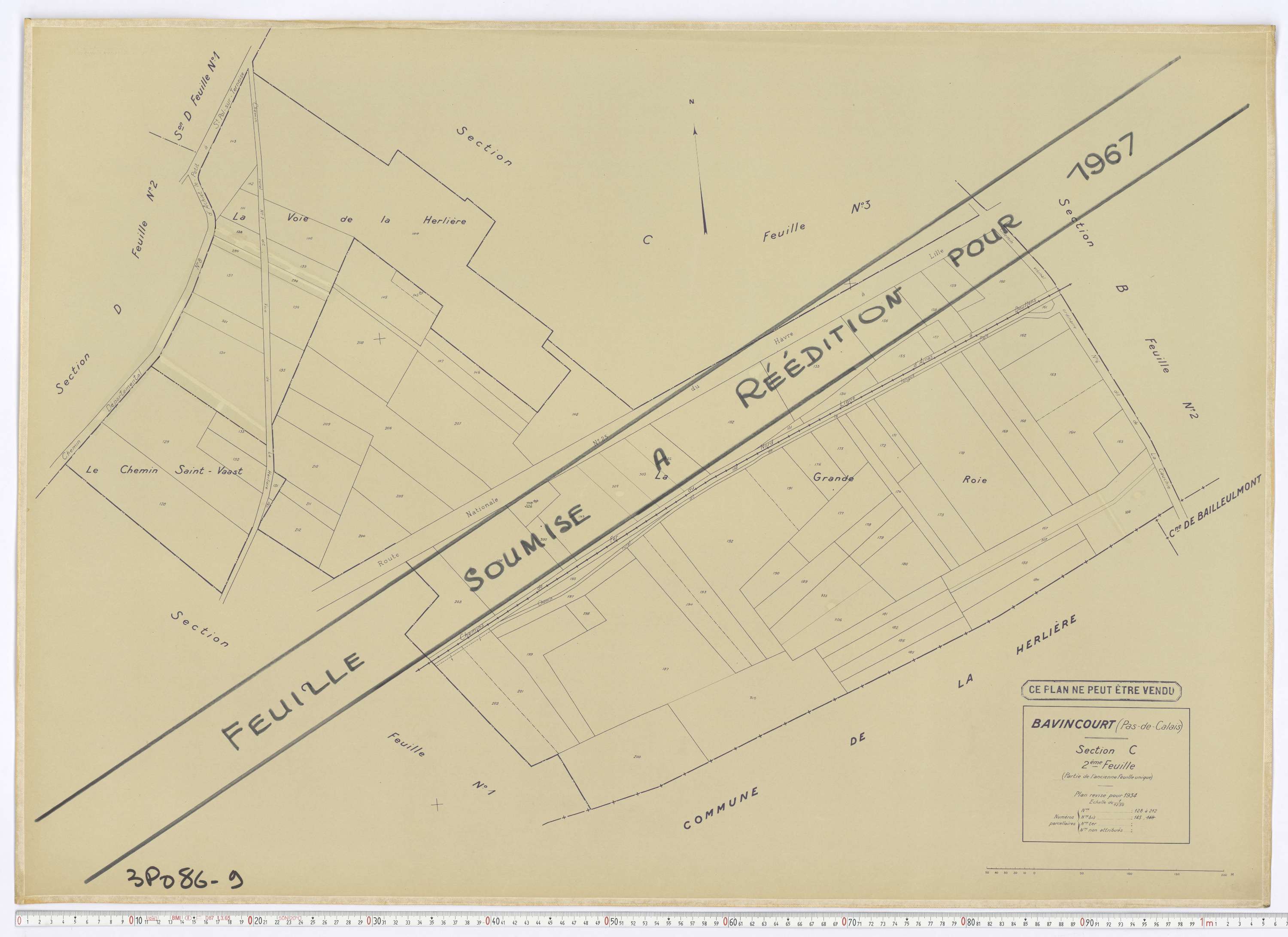 Bavincourt - Section C, feuille 2.
